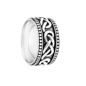 Sterling Silver Gent's Celtic Band Earth Collection SD23