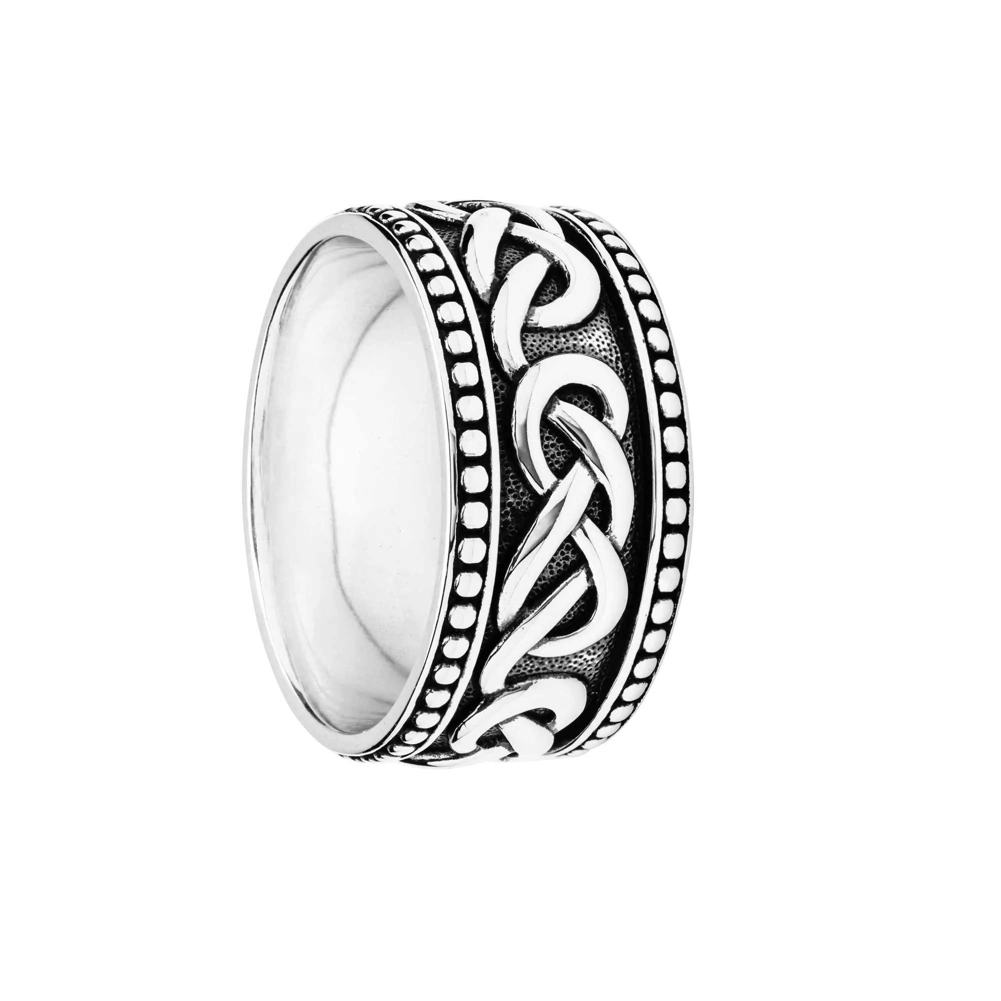 Sterling Silver Gent's Celtic Band Earth Collection SD23