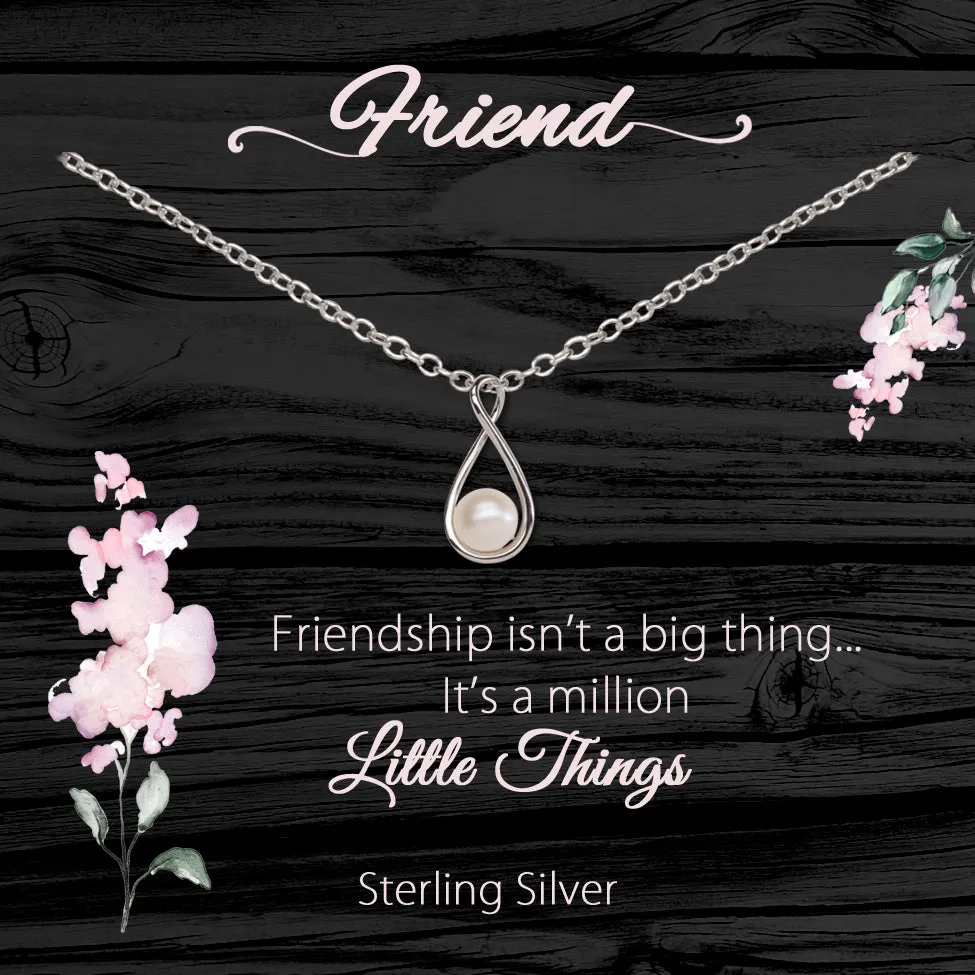 Sterling Silver Meaningful Necklace and Bracelets for Friendship Gift