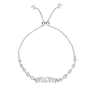 Sterling Silver Mom Friendship Bracelet