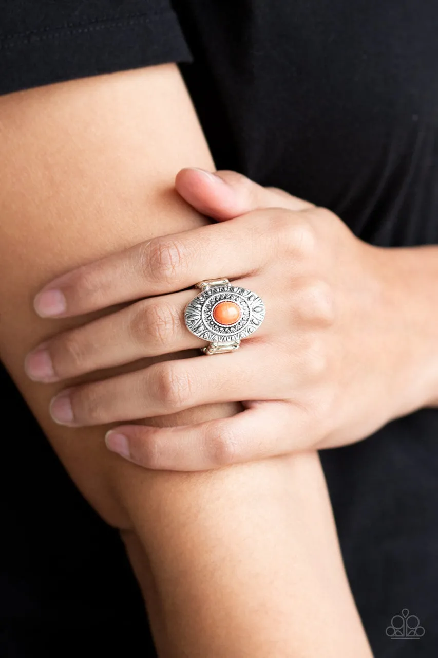 Stone Fox Orange Paparazzi Ring