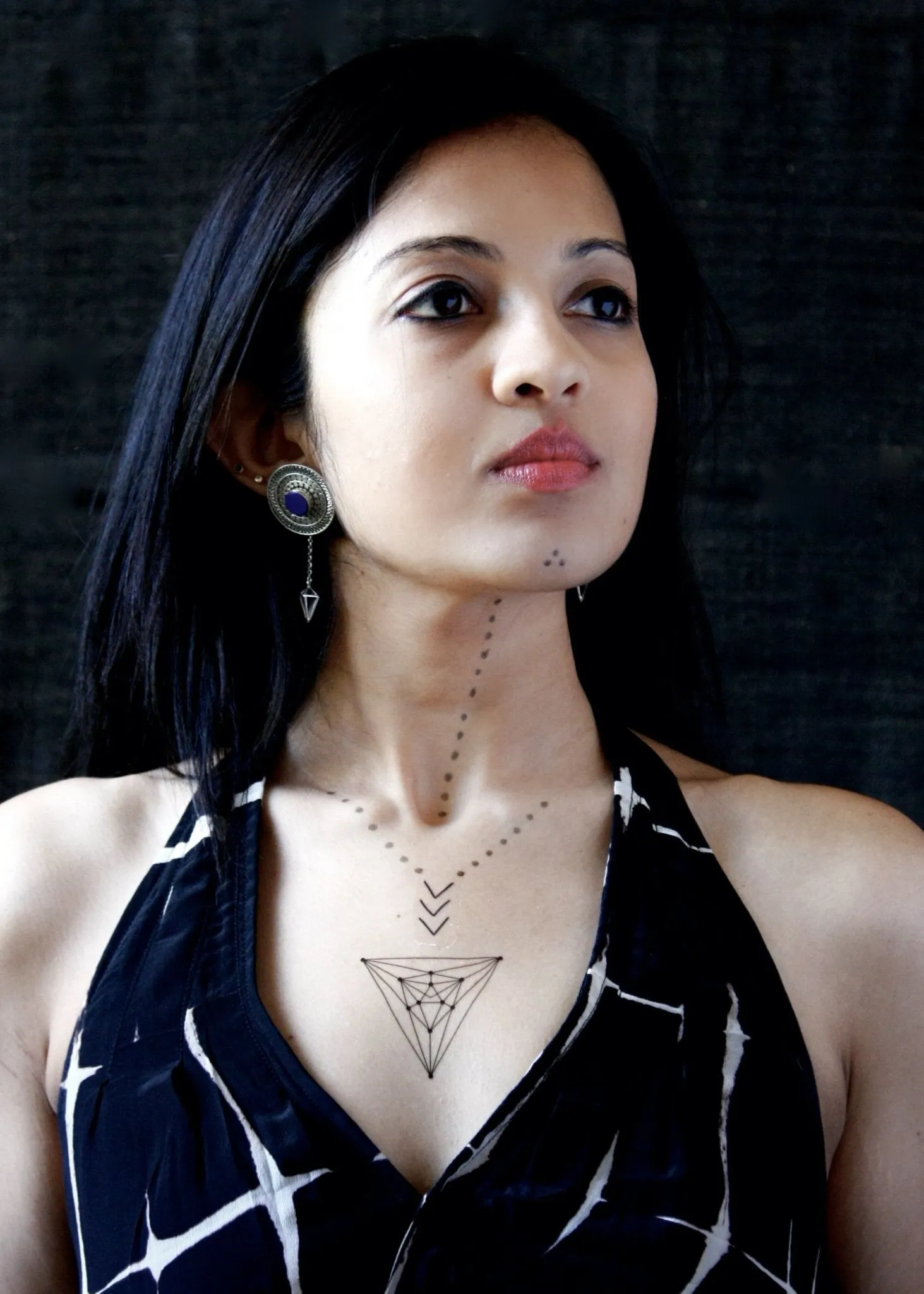 Stunning, detachable lapis earrings that can be worn 4 ways