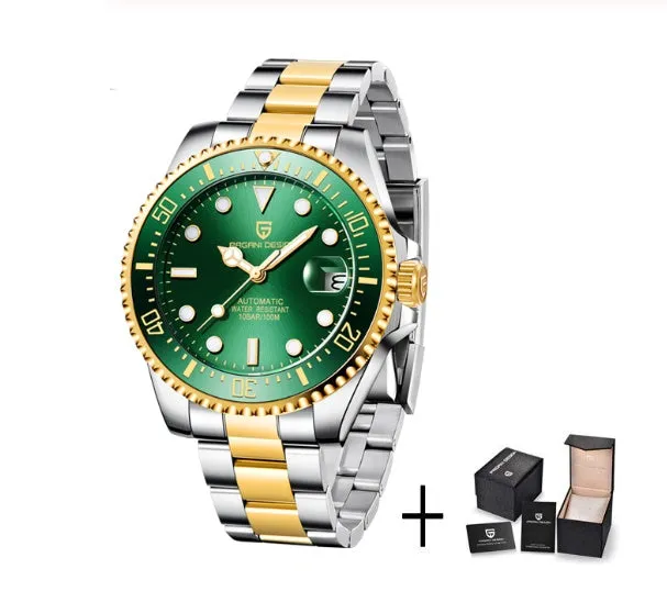 Stylish men's PAGANI DESIGN waterproof watch