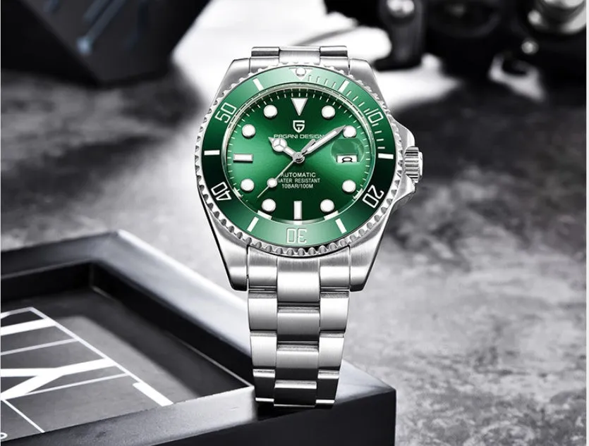 Stylish men's PAGANI DESIGN waterproof watch