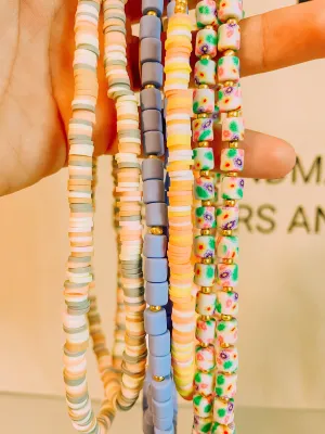 Summer Clay Beaded Necklace
