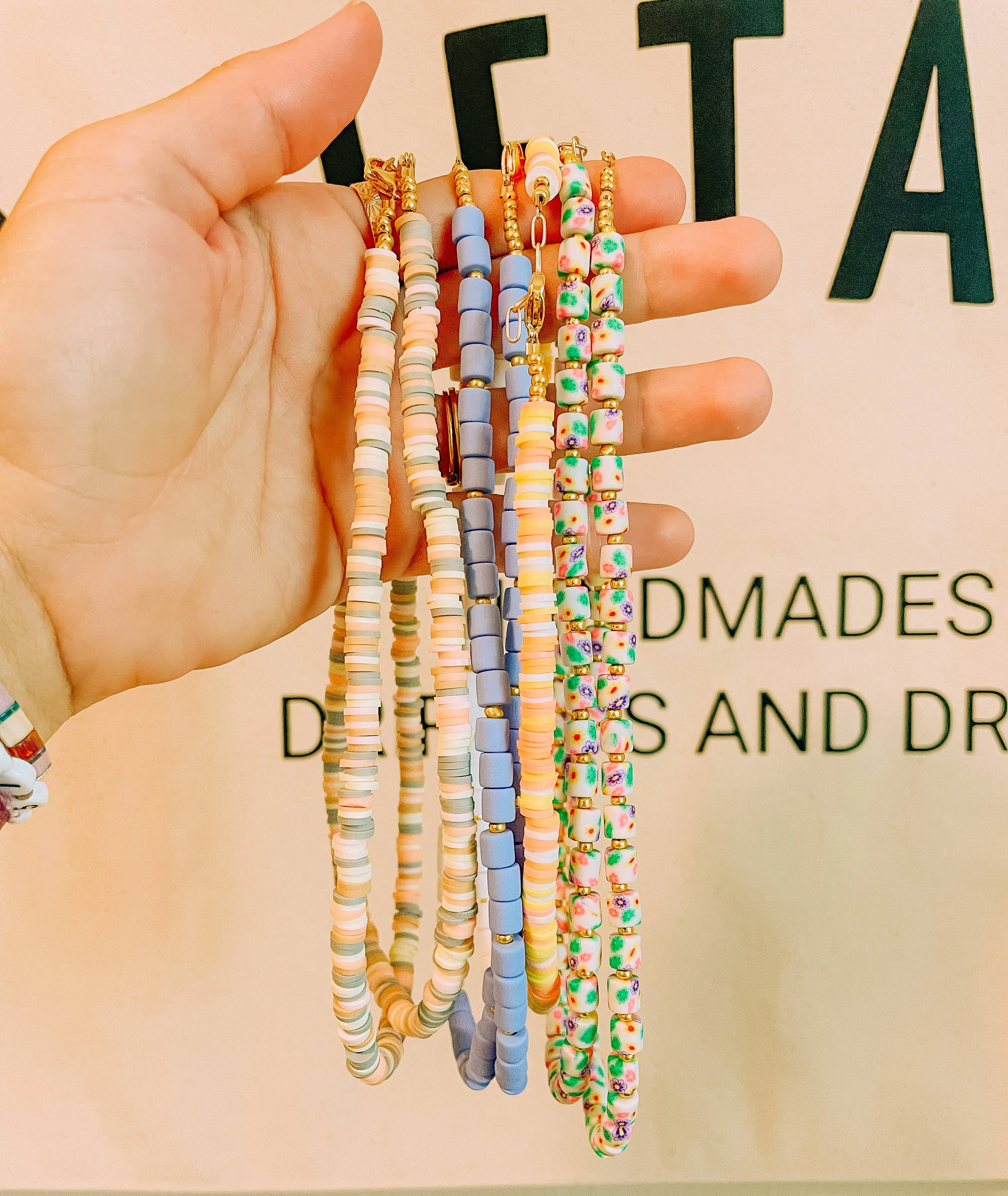 Summer Clay Beaded Necklace