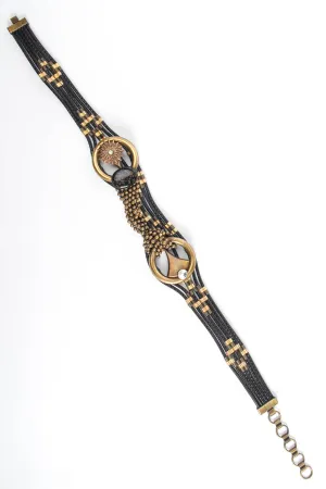 Sun Beam Leather Rope Belt