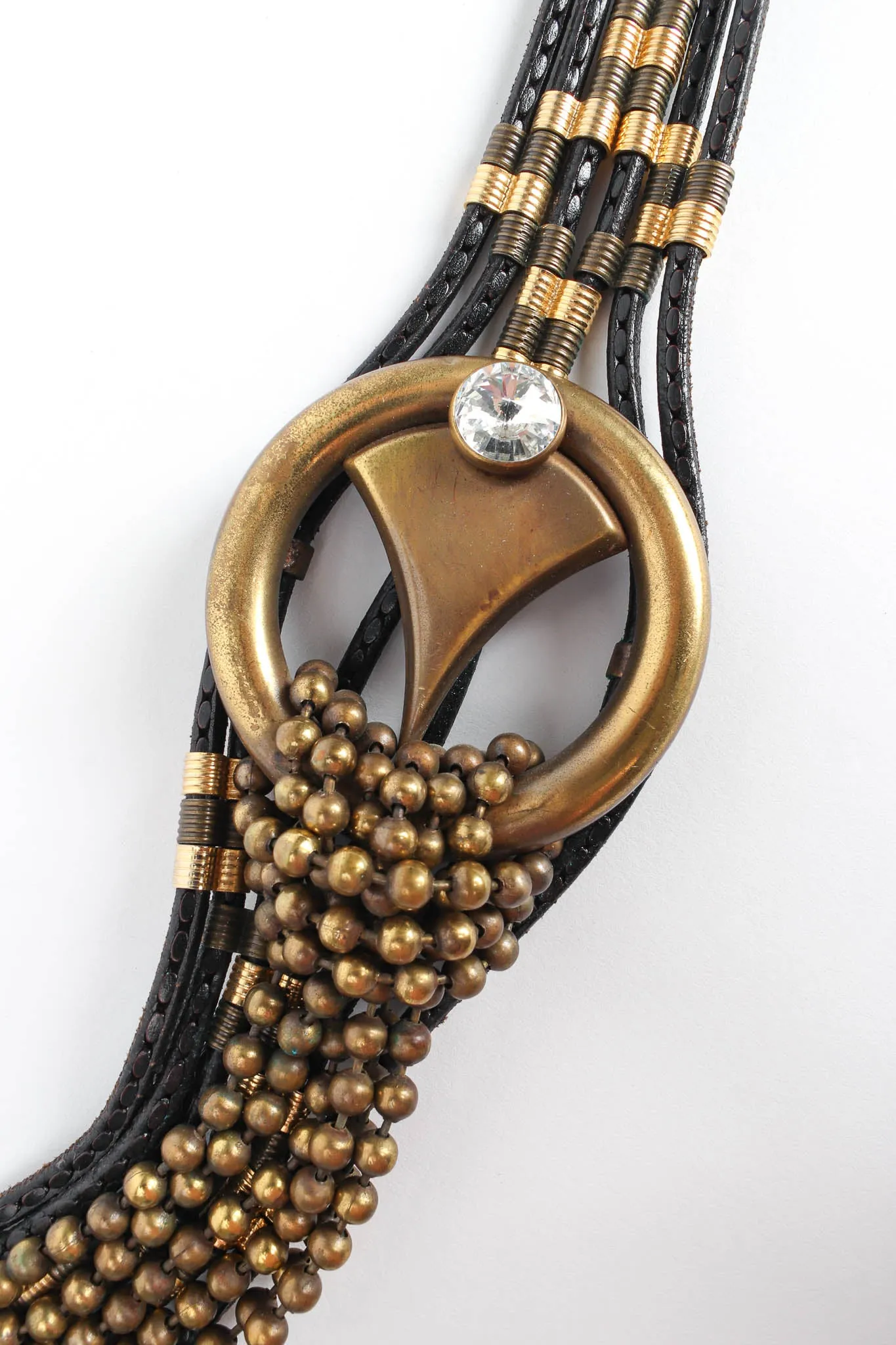 Sun Beam Leather Rope Belt