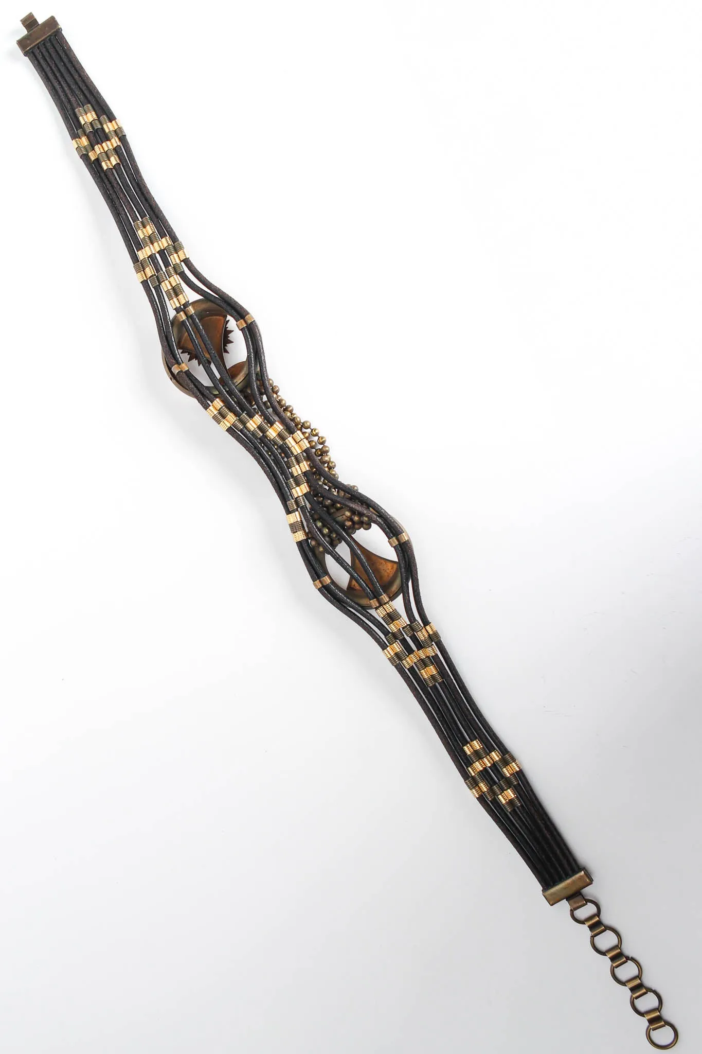 Sun Beam Leather Rope Belt