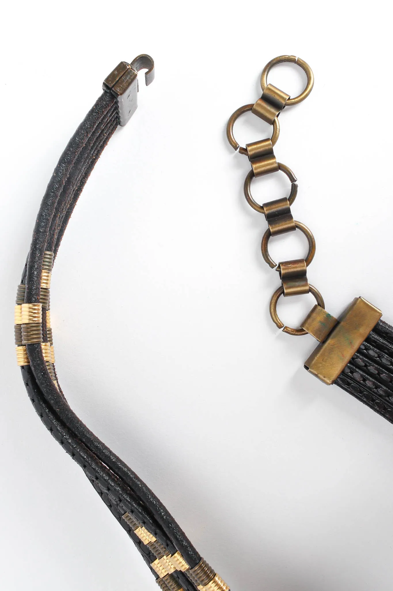 Sun Beam Leather Rope Belt
