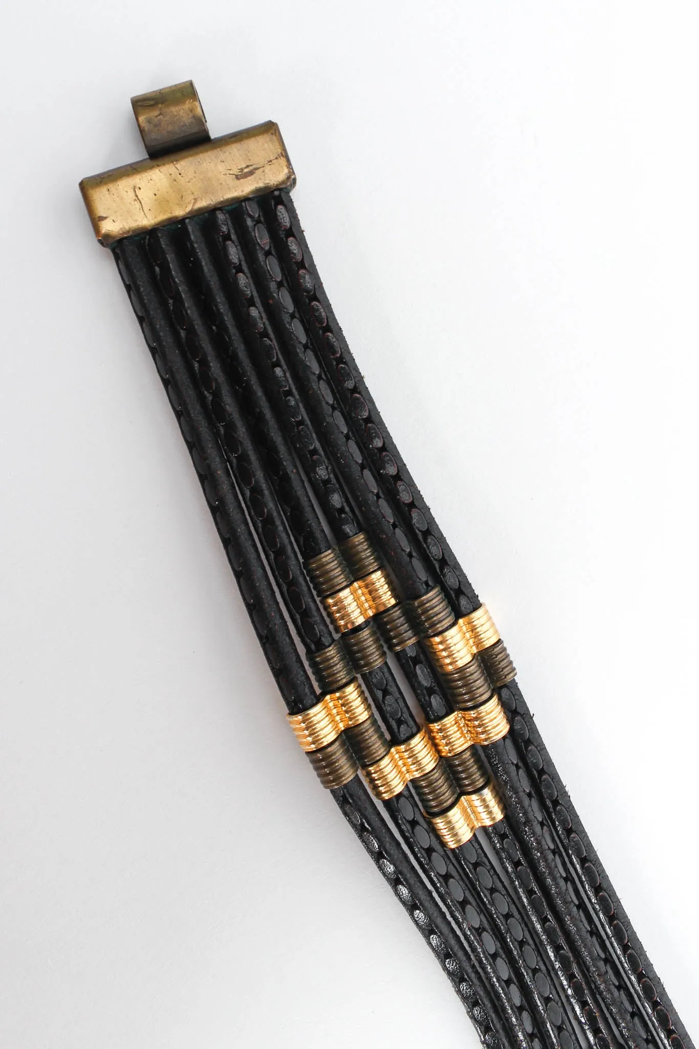 Sun Beam Leather Rope Belt