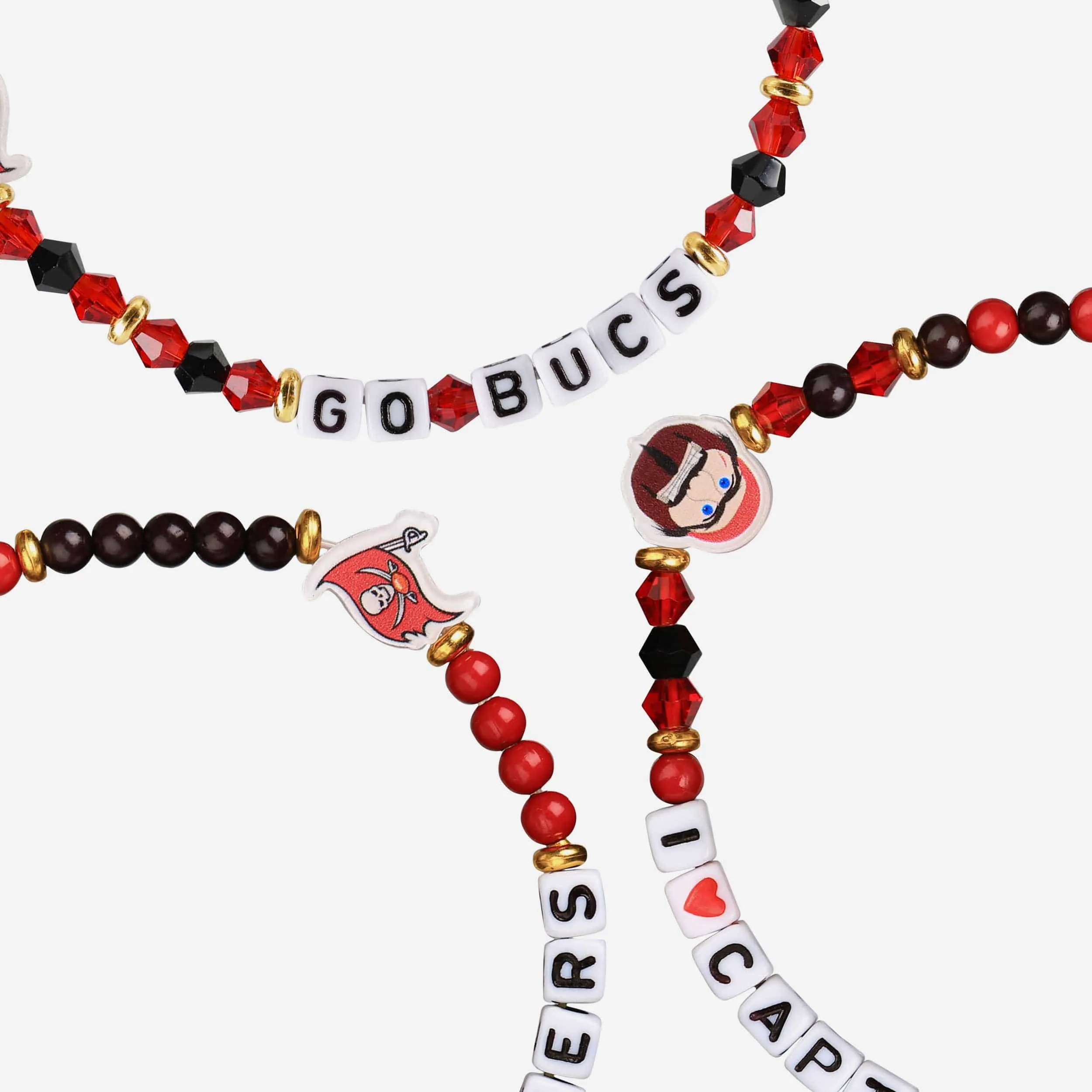 Tampa Bay Buccaneers 3 Pack Friendship Bracelet