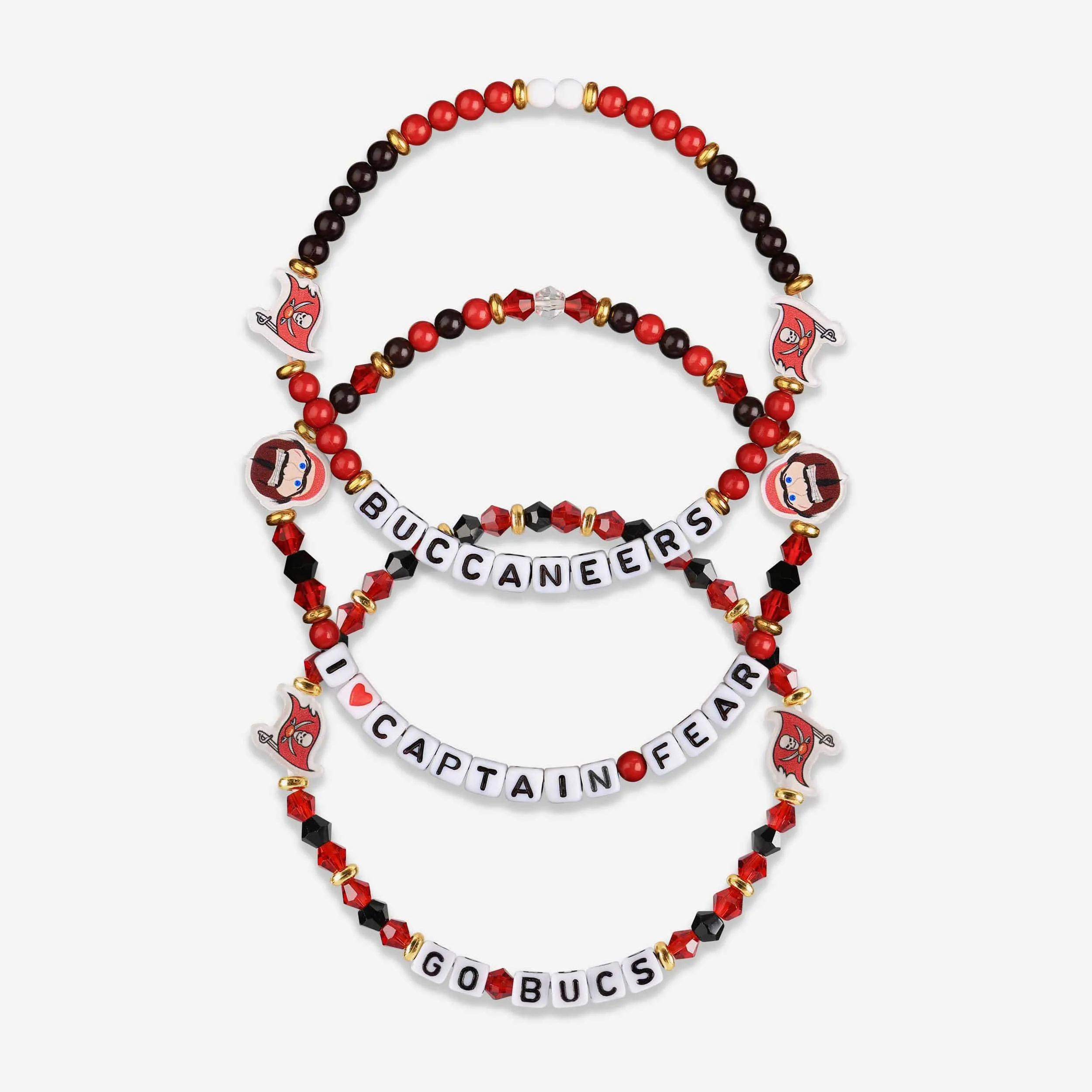 Tampa Bay Buccaneers 3 Pack Friendship Bracelet