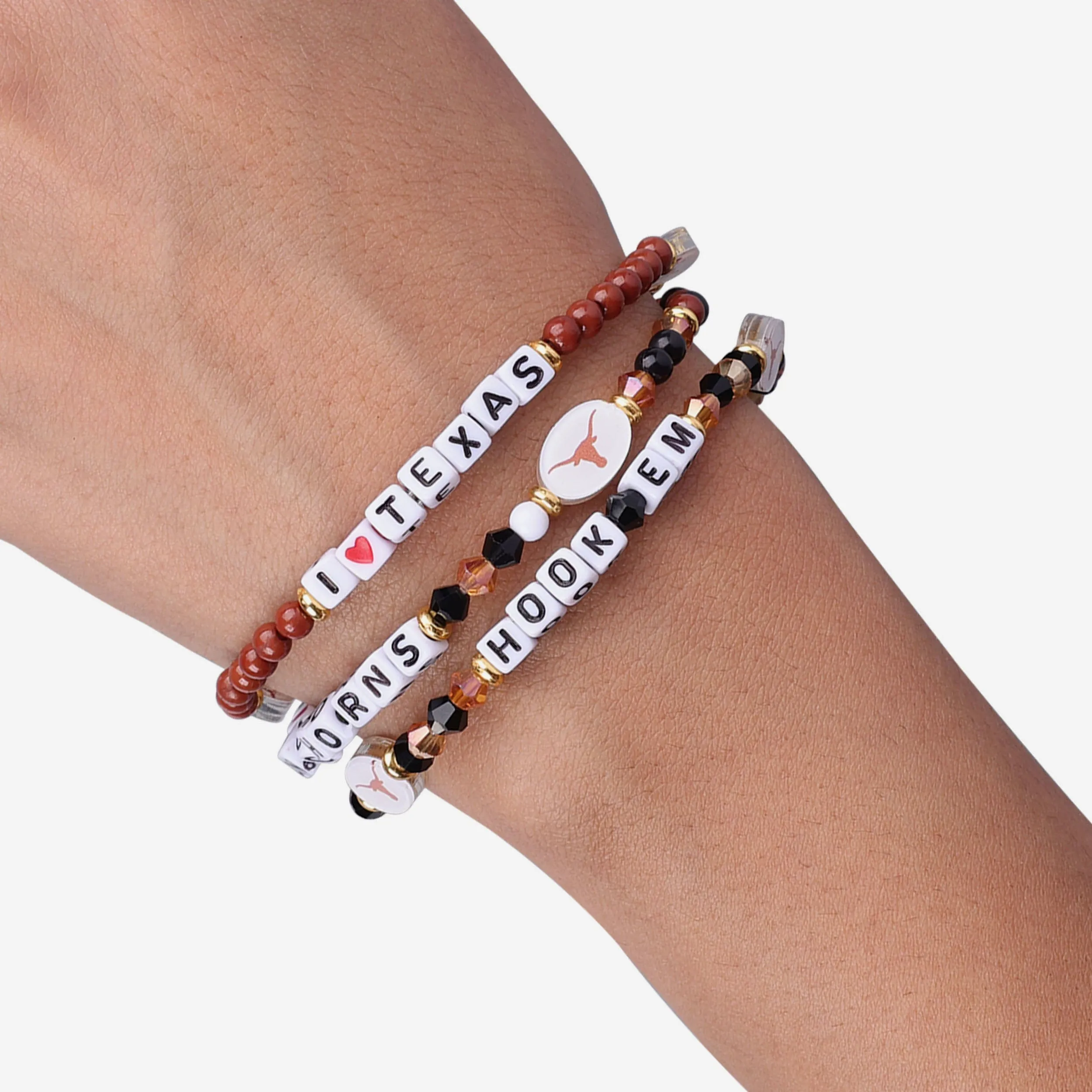 Texas Longhorns 3 Pack Friendship Bracelet