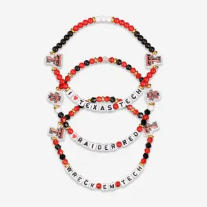 Texas Tech Red Raiders 3 Pack Friendship Bracelet