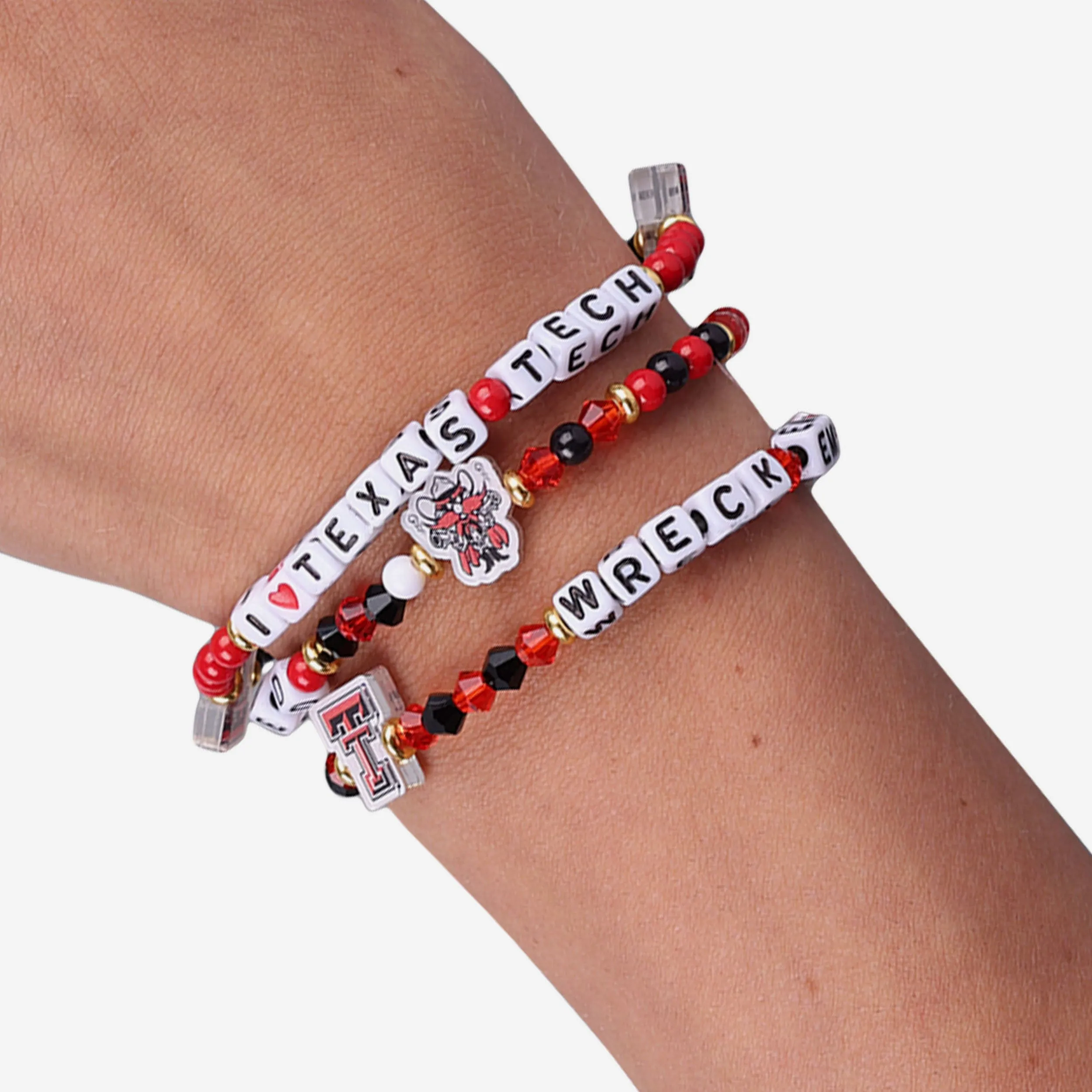 Texas Tech Red Raiders 3 Pack Friendship Bracelet