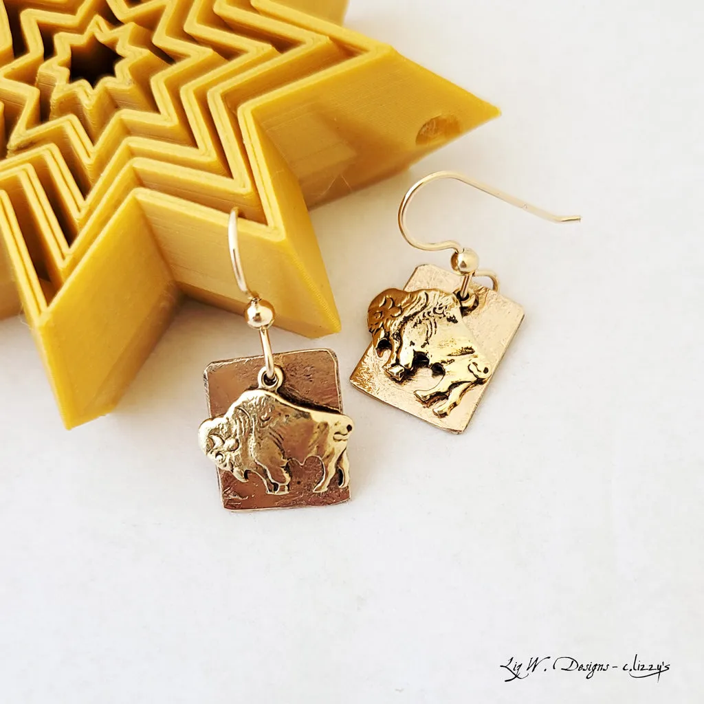 The Bison Square I - Earrings