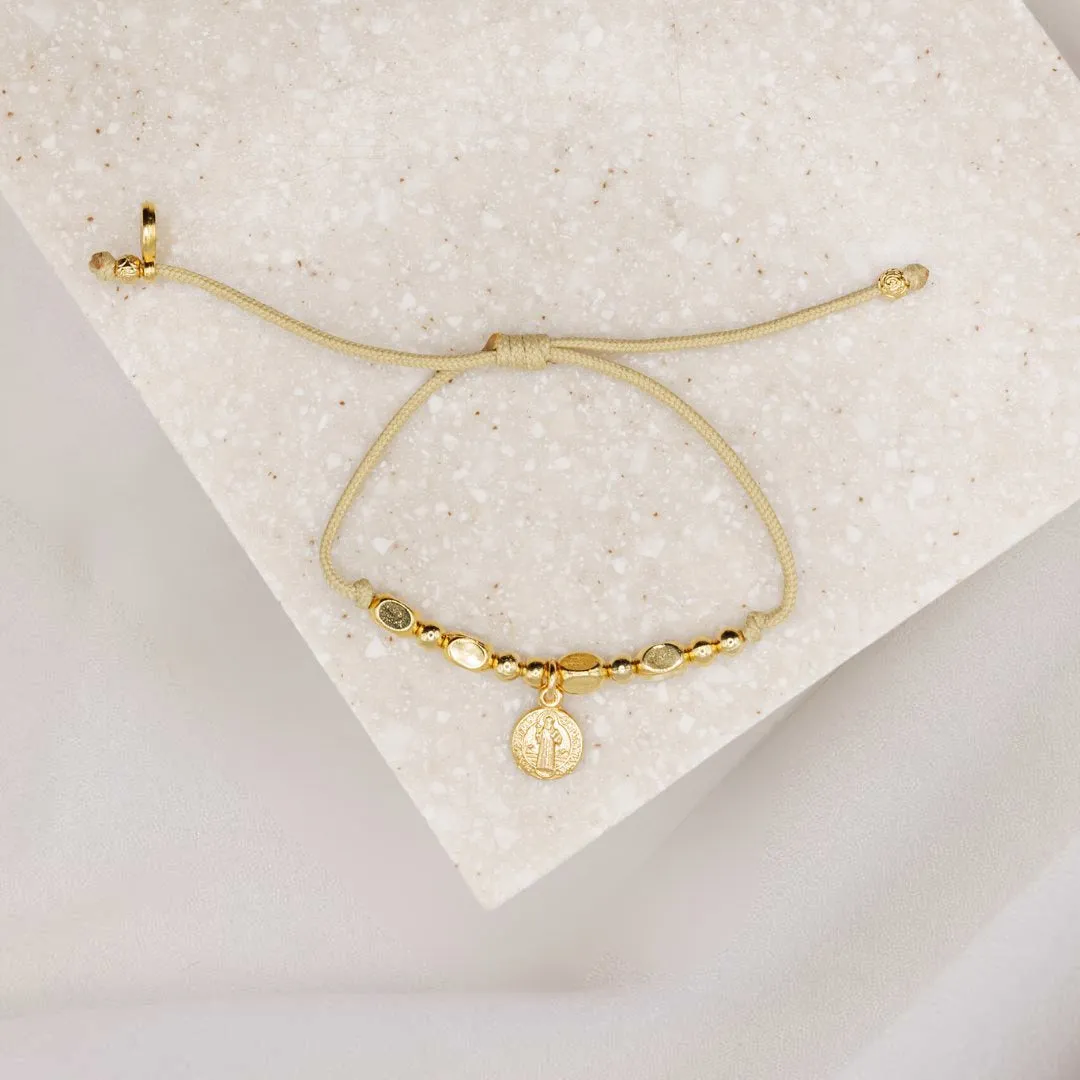 The Little Saints - Saint Benedictine (gold or silver)