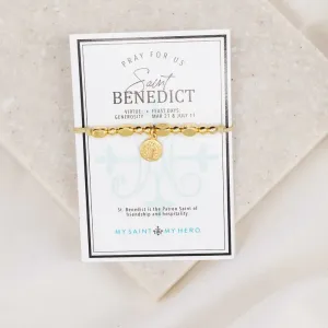 The Little Saints - Saint Benedictine (gold or silver)