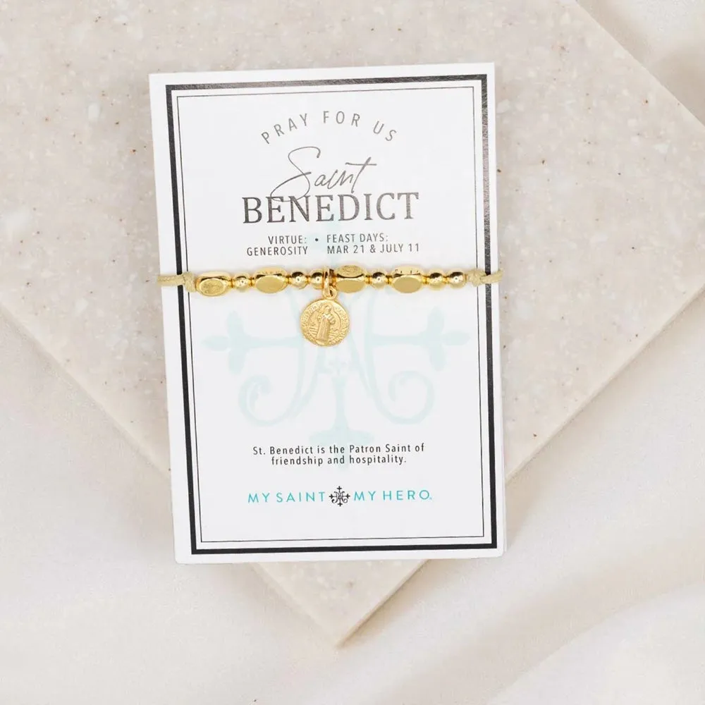 The Little Saints - Saint Benedictine (gold or silver)