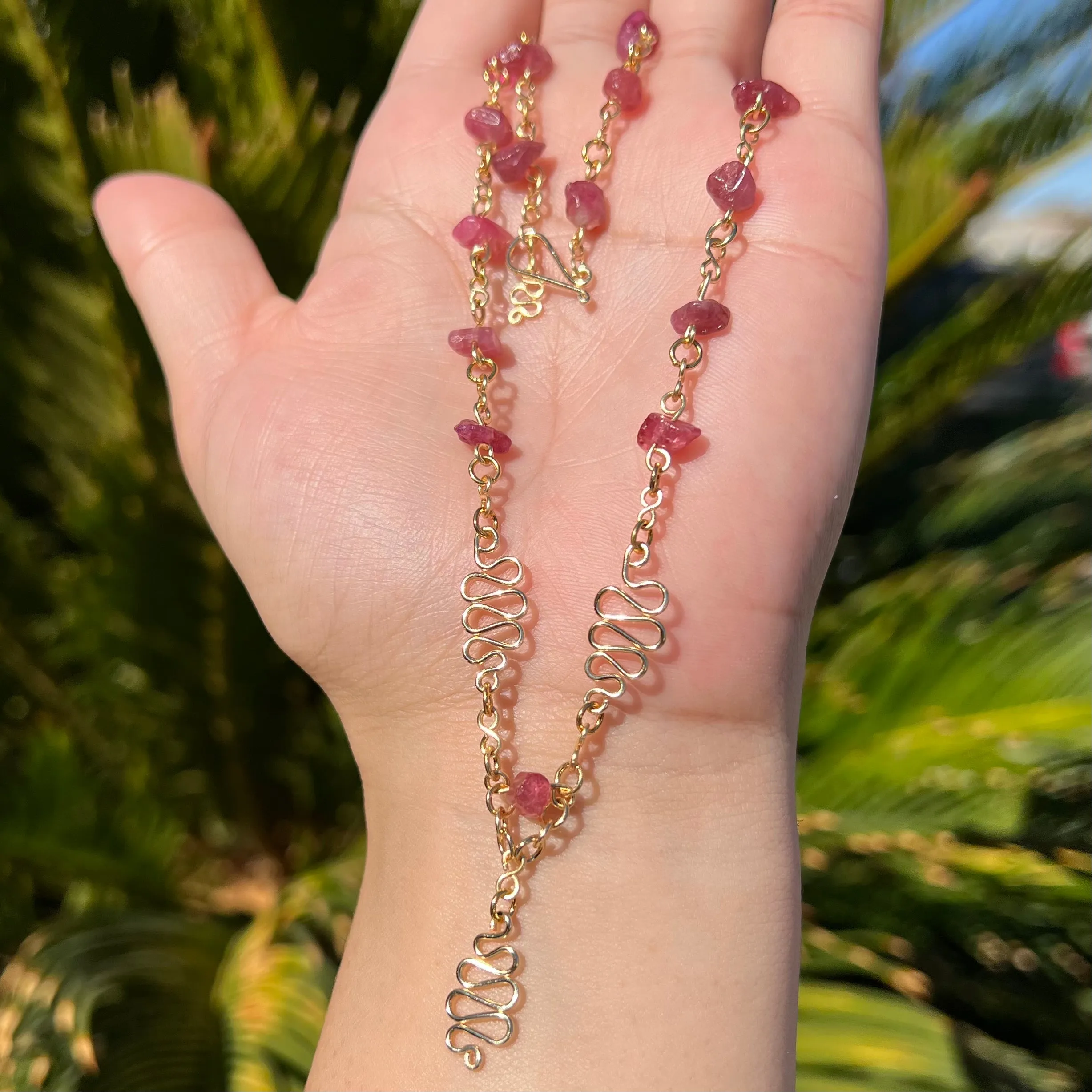 The Pink Tourmaline Stheno Serpent 𓆙