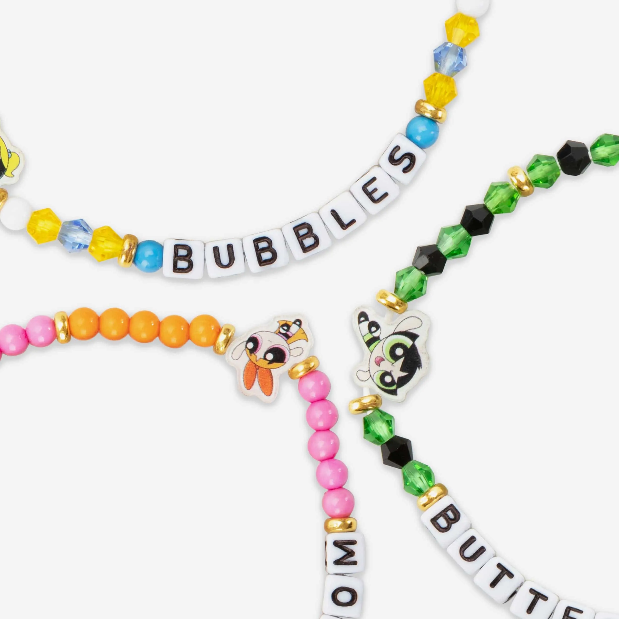 The Powerpuff Girls 3 Pack Friendship Bracelet