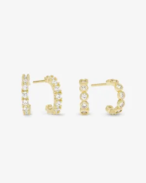 They're So Cute Huggie Set- Gold