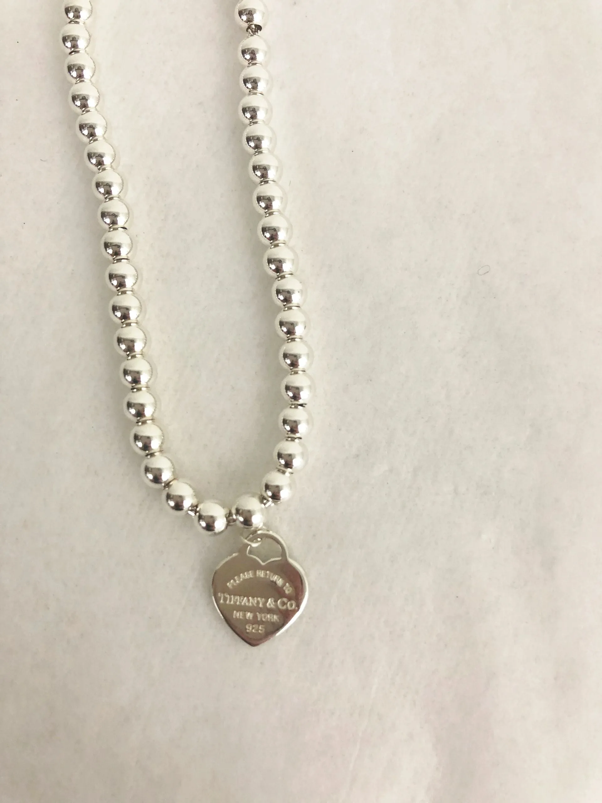 Tiffany & Co. Heart Bead Bracelet