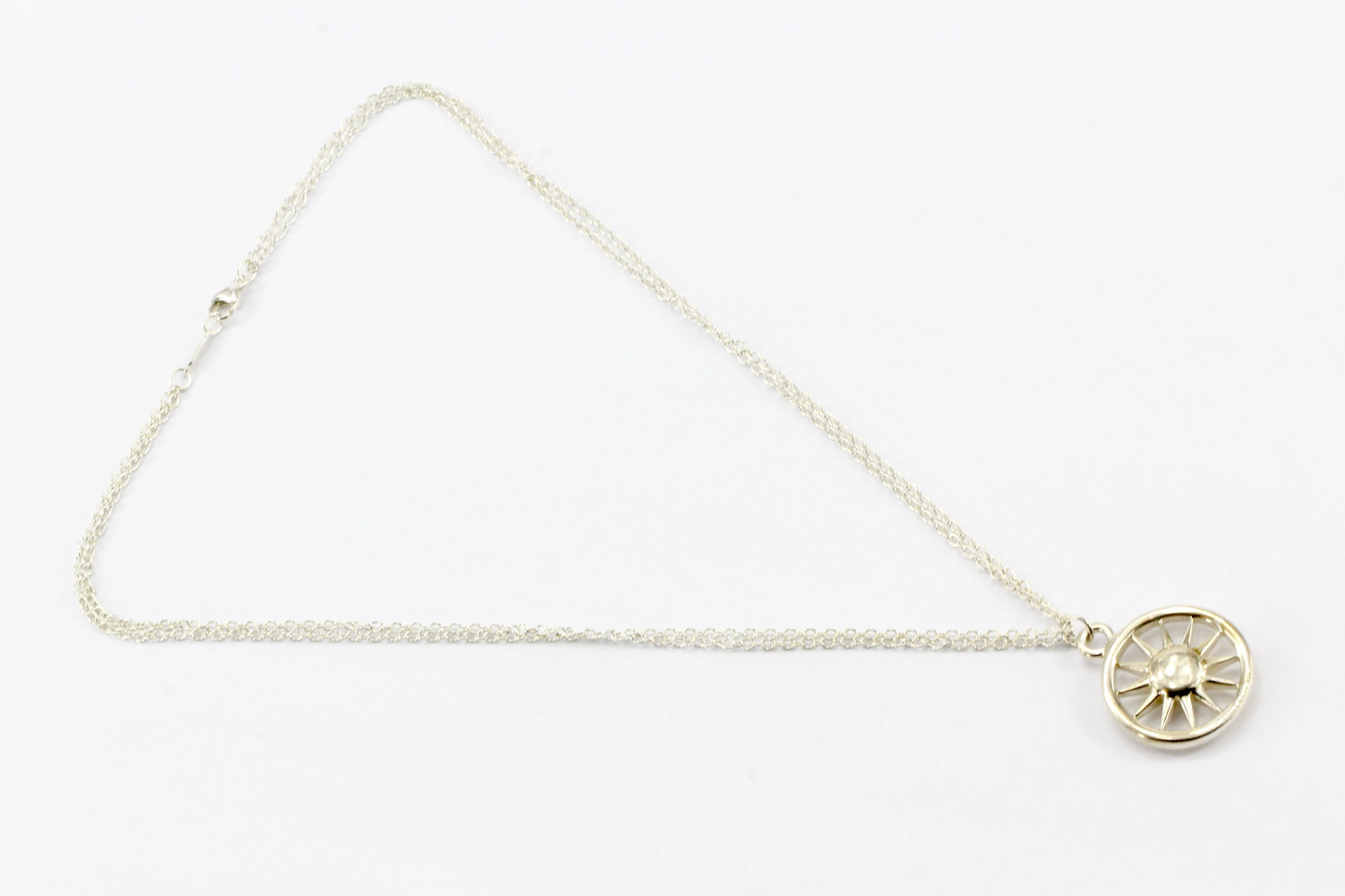 Tiffany & Co Sterling Silver Sun Necklace c.2003