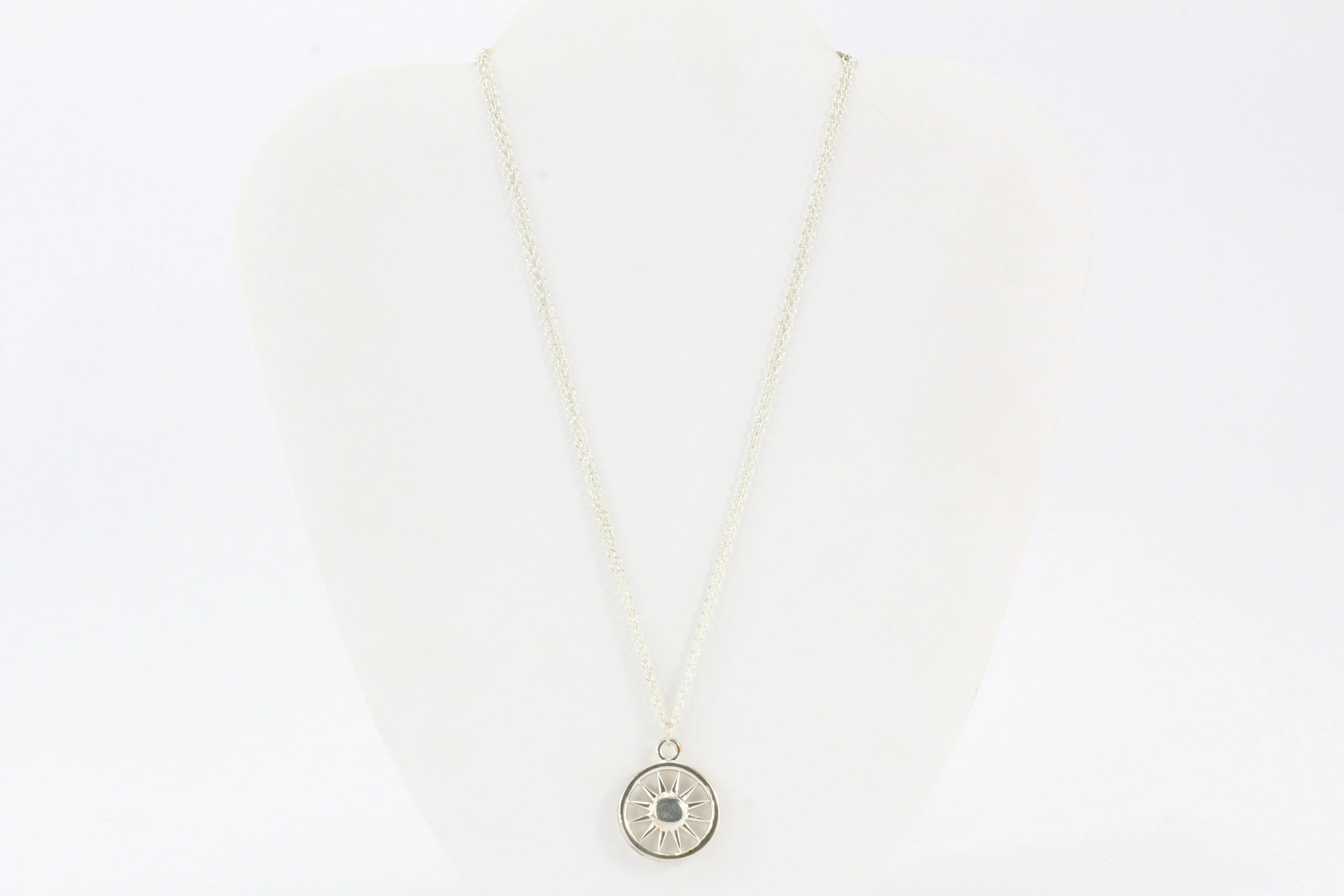 Tiffany & Co Sterling Silver Sun Necklace c.2003