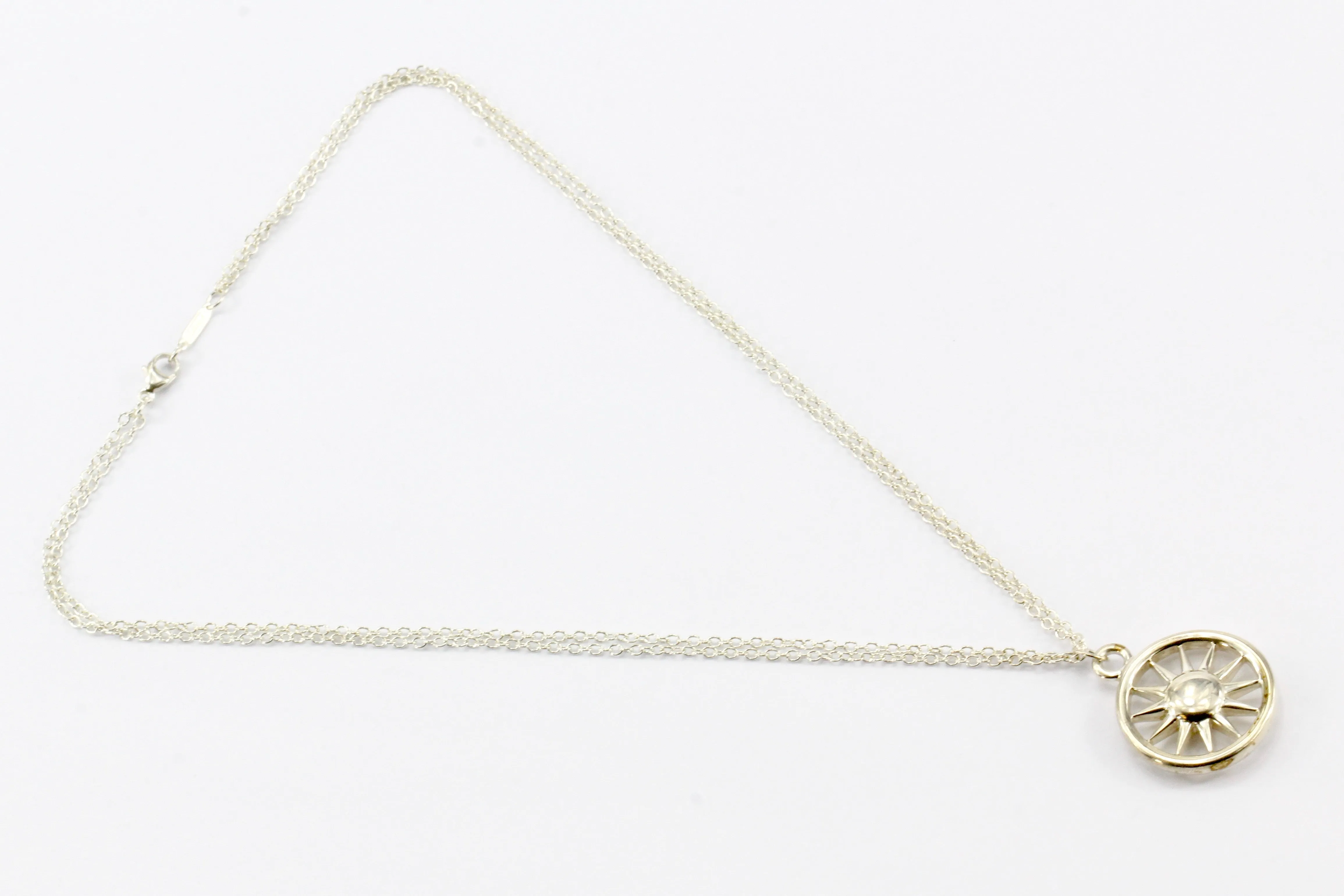 Tiffany & Co Sterling Silver Sun Necklace c.2003