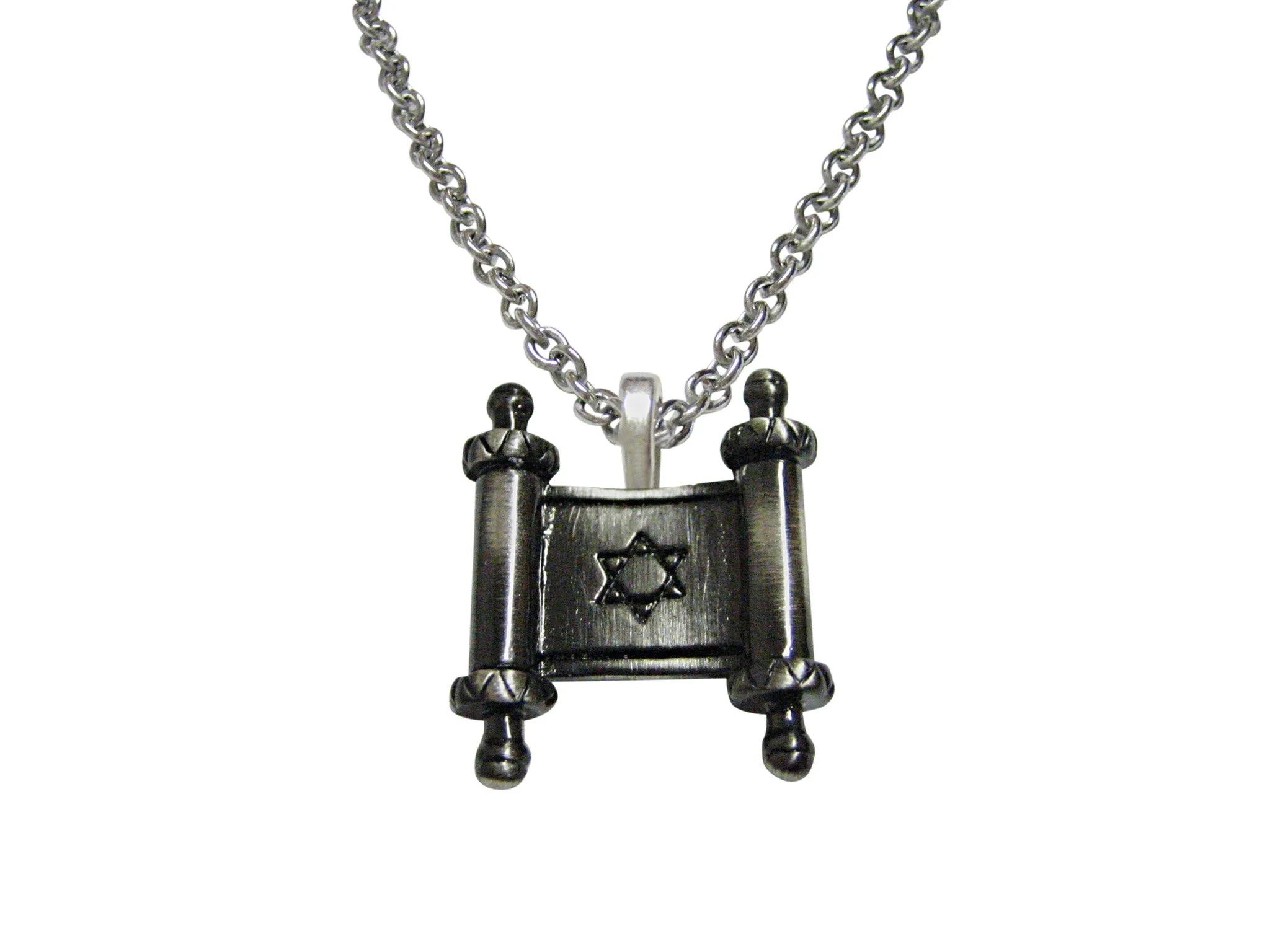 Torah Religious Scroll Pendant Necklace