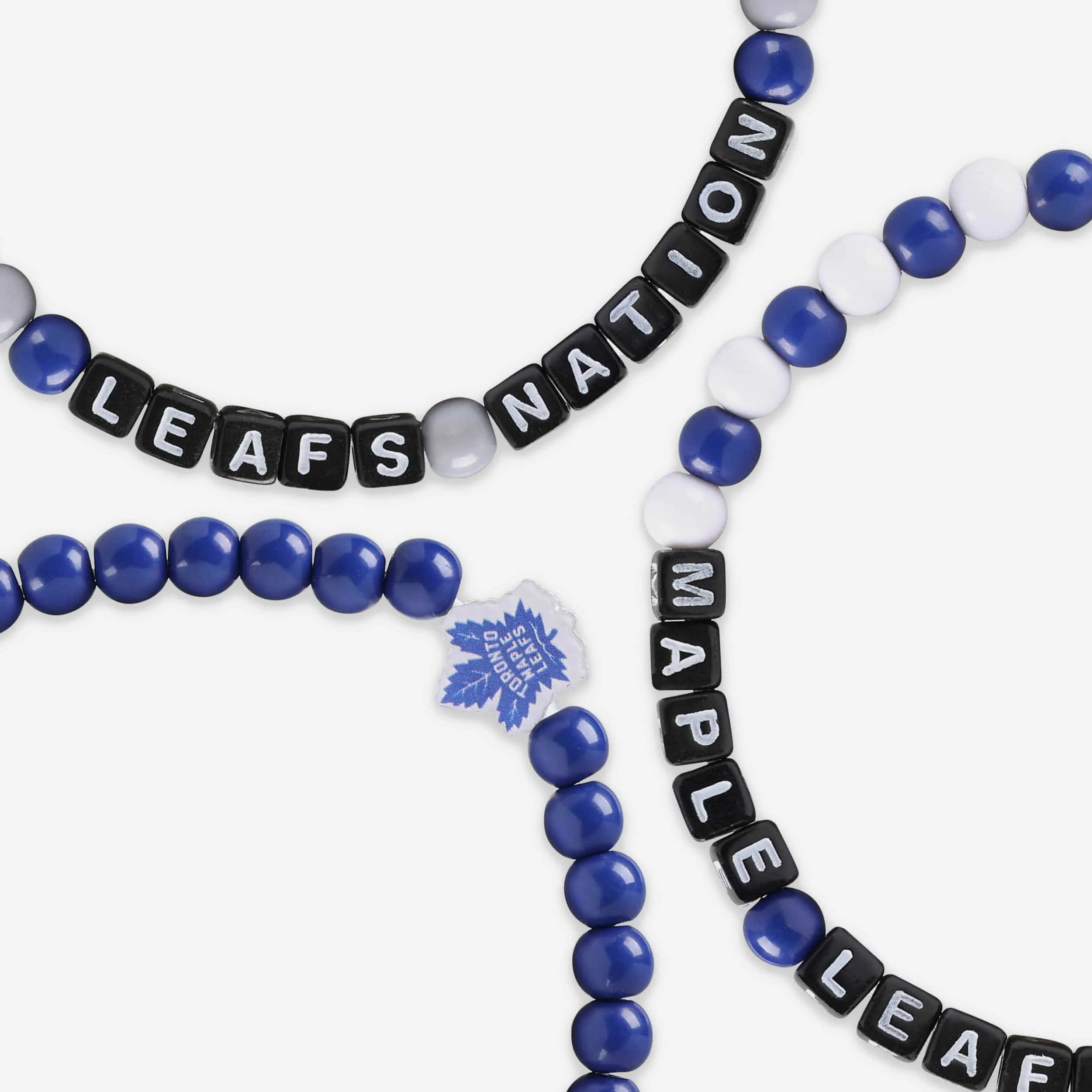 Toronto Maple Leafs 3 Pack Beaded Friendship Bracelet