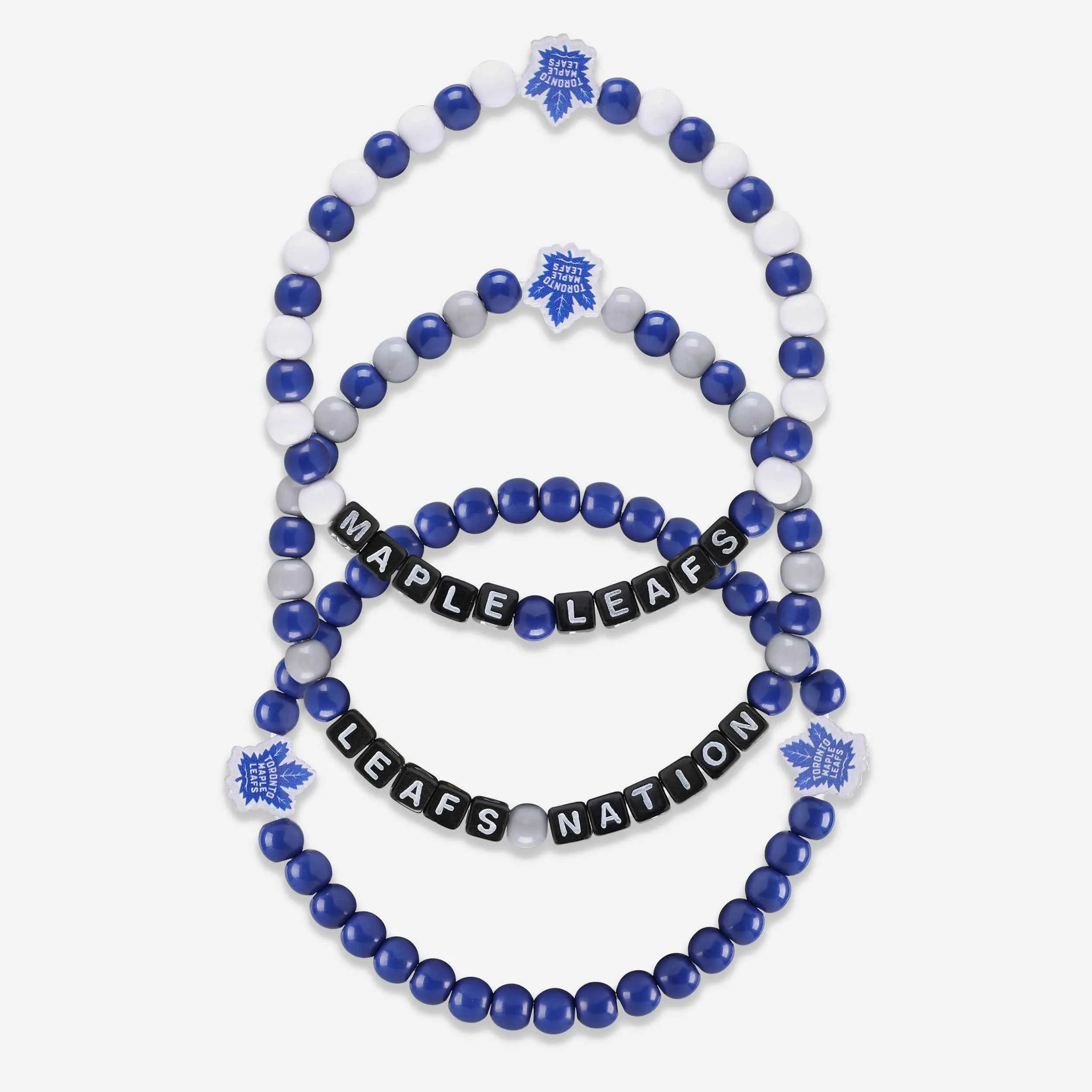 Toronto Maple Leafs 3 Pack Beaded Friendship Bracelet