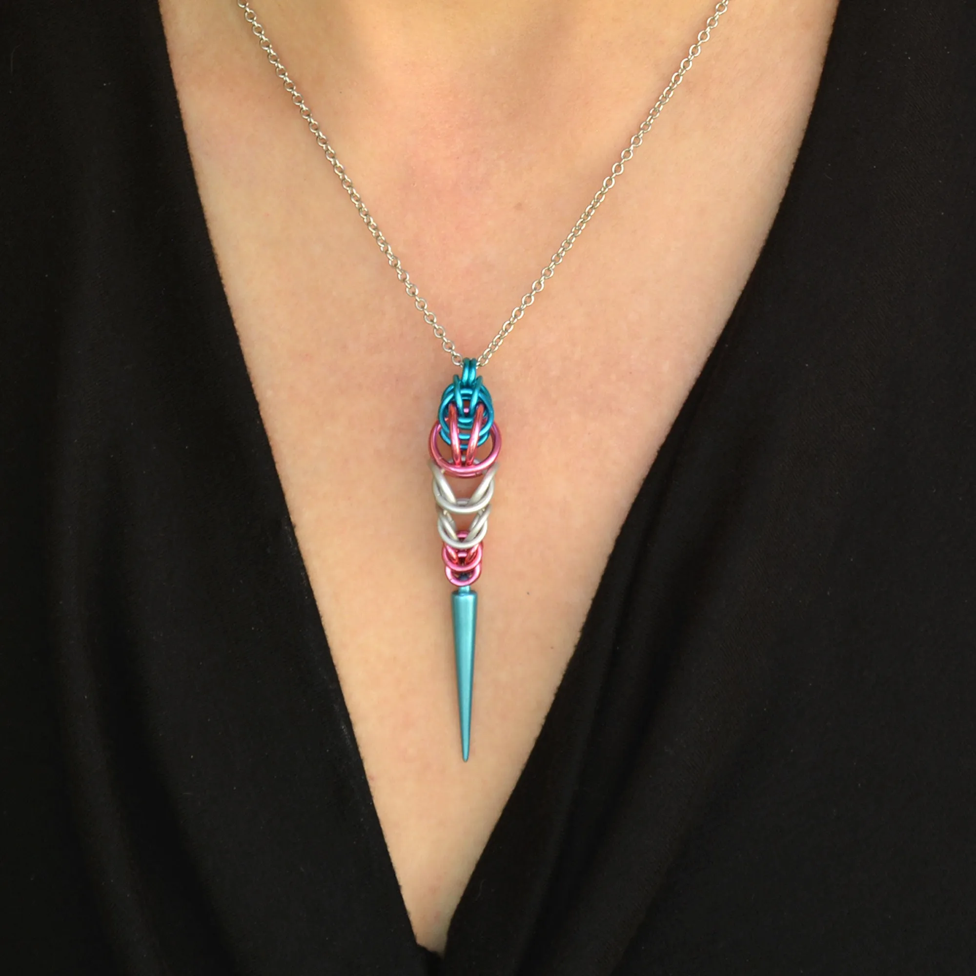Transgender Pride - Spike Pendant