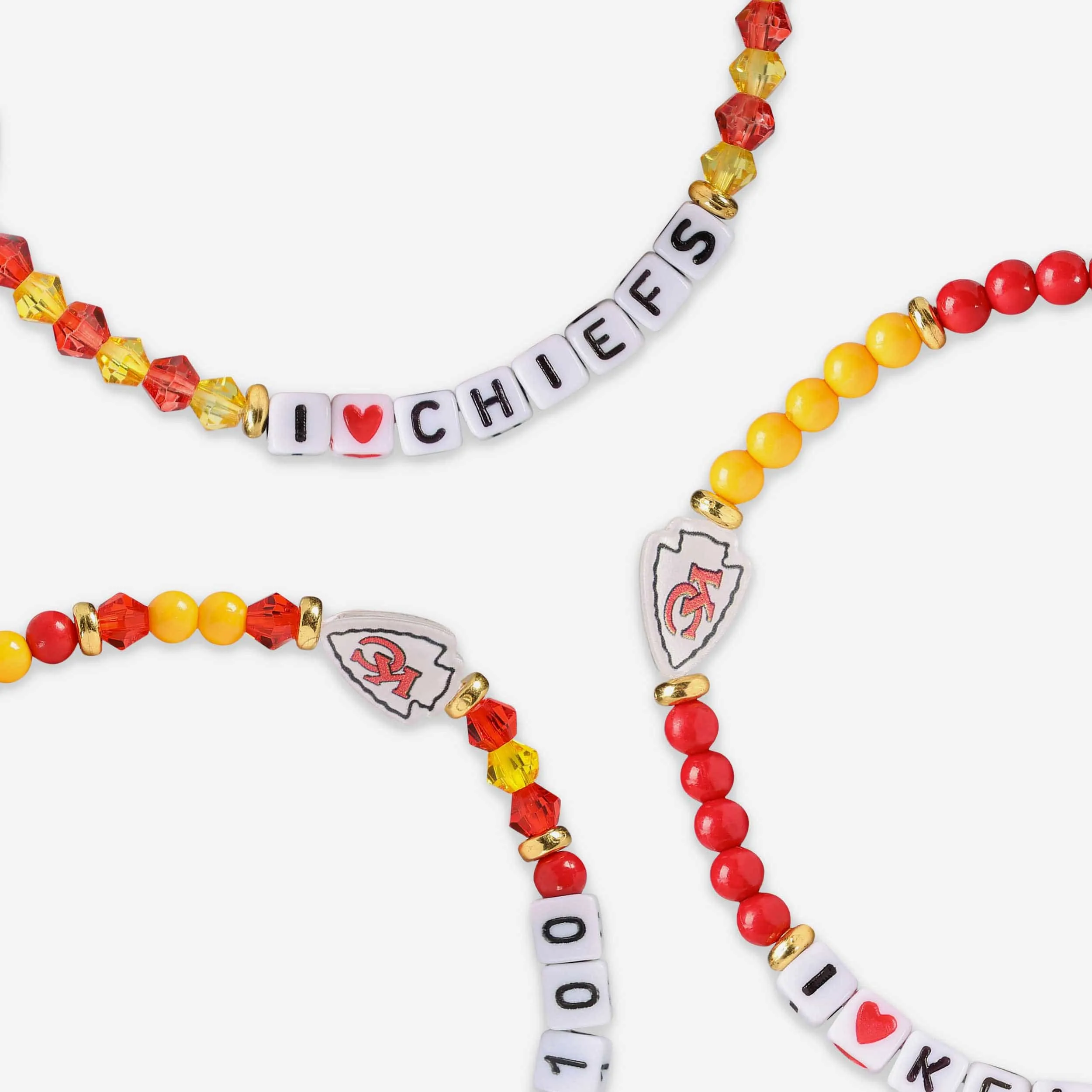 Travis Kelce Kansas City Chiefs 3 Pack Player Friendship Bracelet