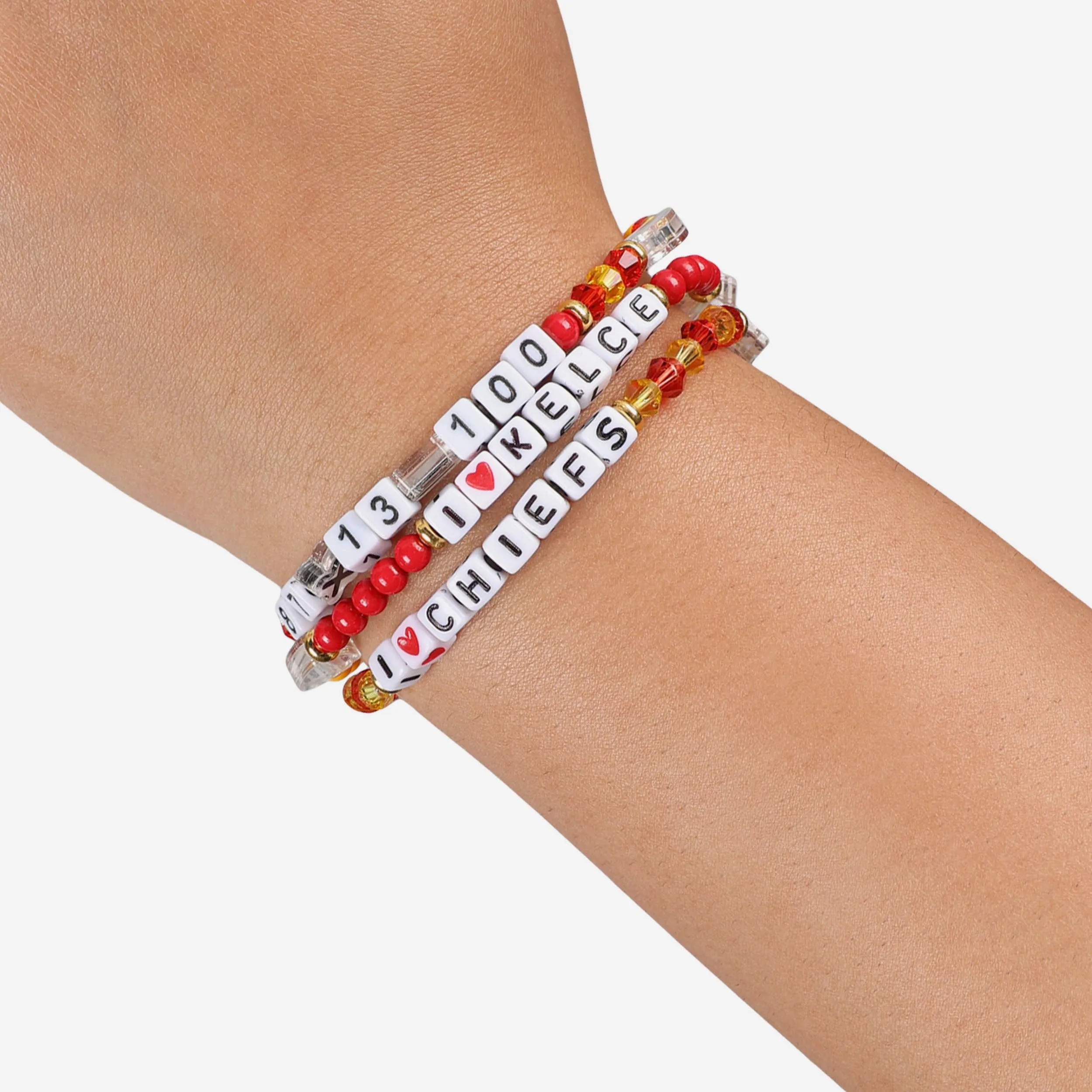 Travis Kelce Kansas City Chiefs 3 Pack Player Friendship Bracelet
