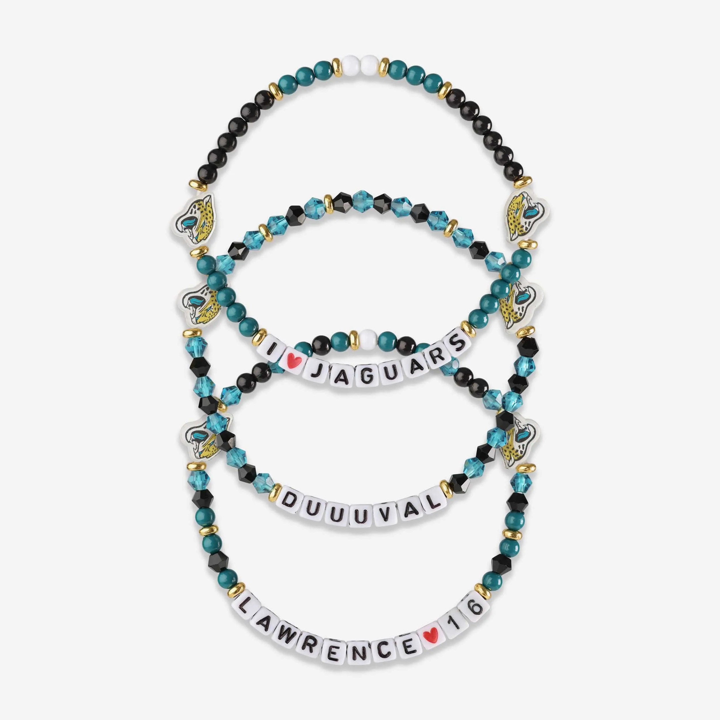 Trevor Lawrence Jacksonville Jaguars 3 Pack Player Friendship Bracelet