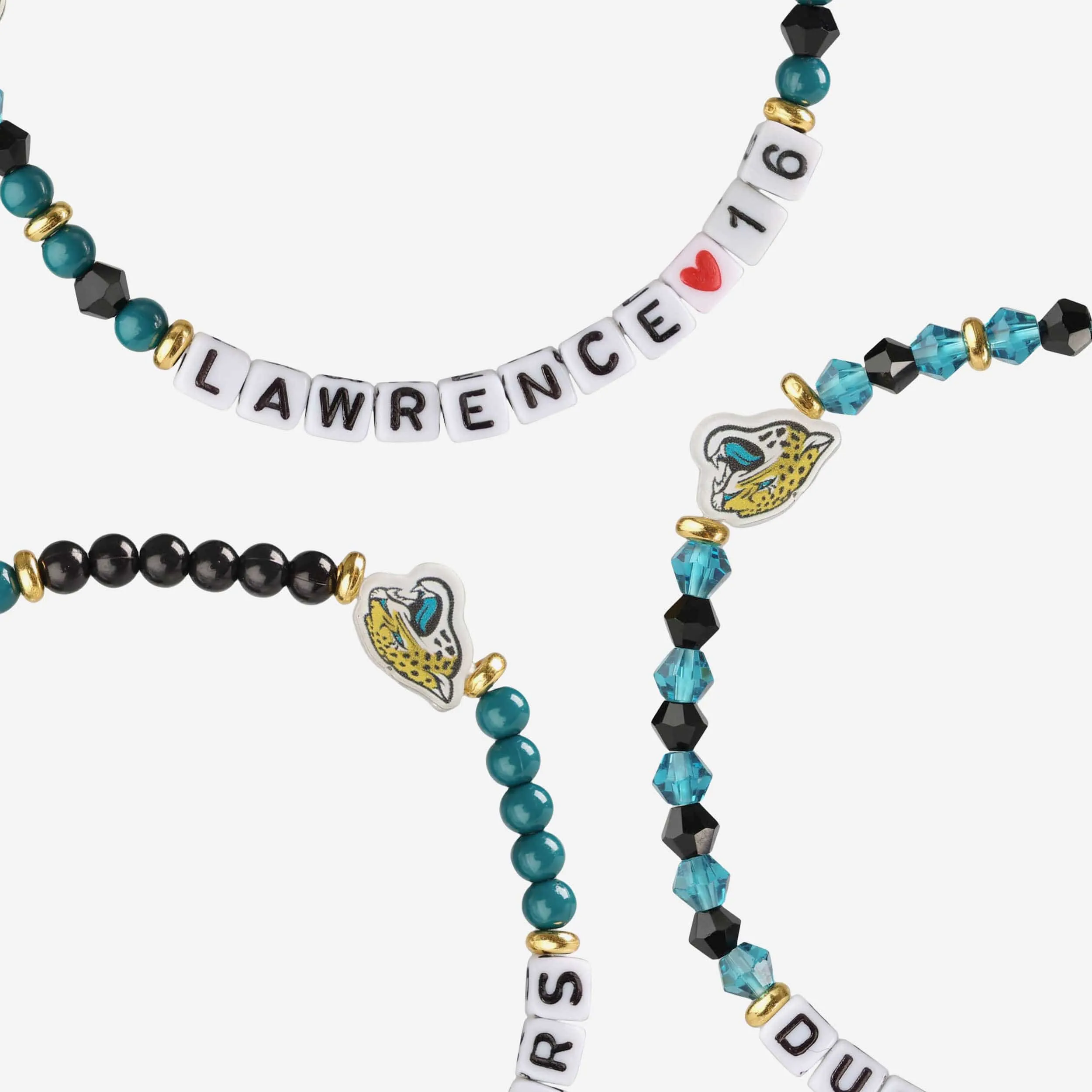 Trevor Lawrence Jacksonville Jaguars 3 Pack Player Friendship Bracelet
