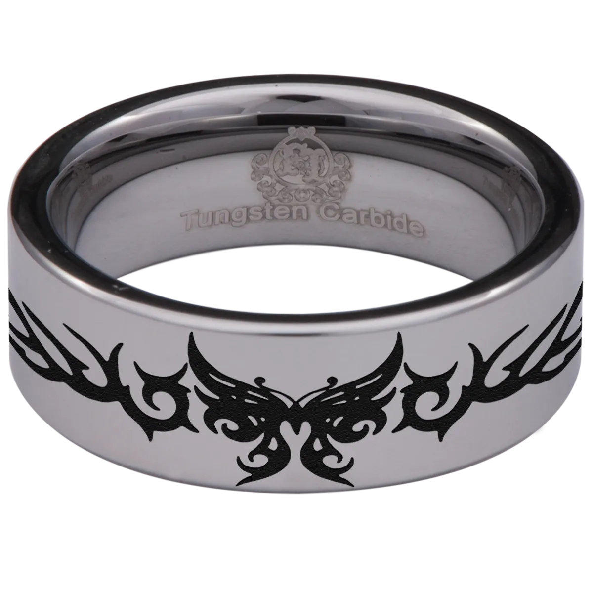Tribal Butterfly Tungsten Carbide Ring