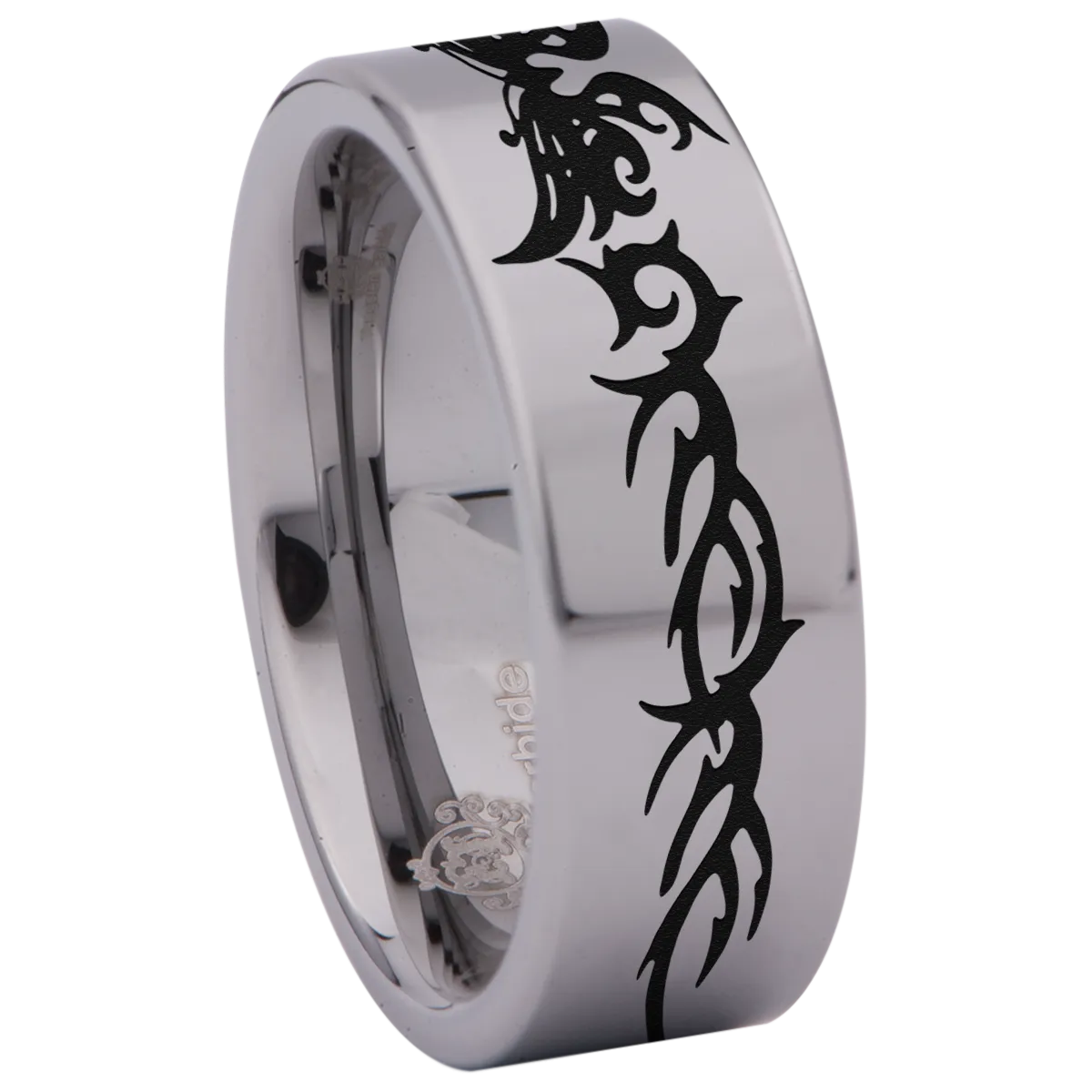 Tribal Butterfly Tungsten Carbide Ring