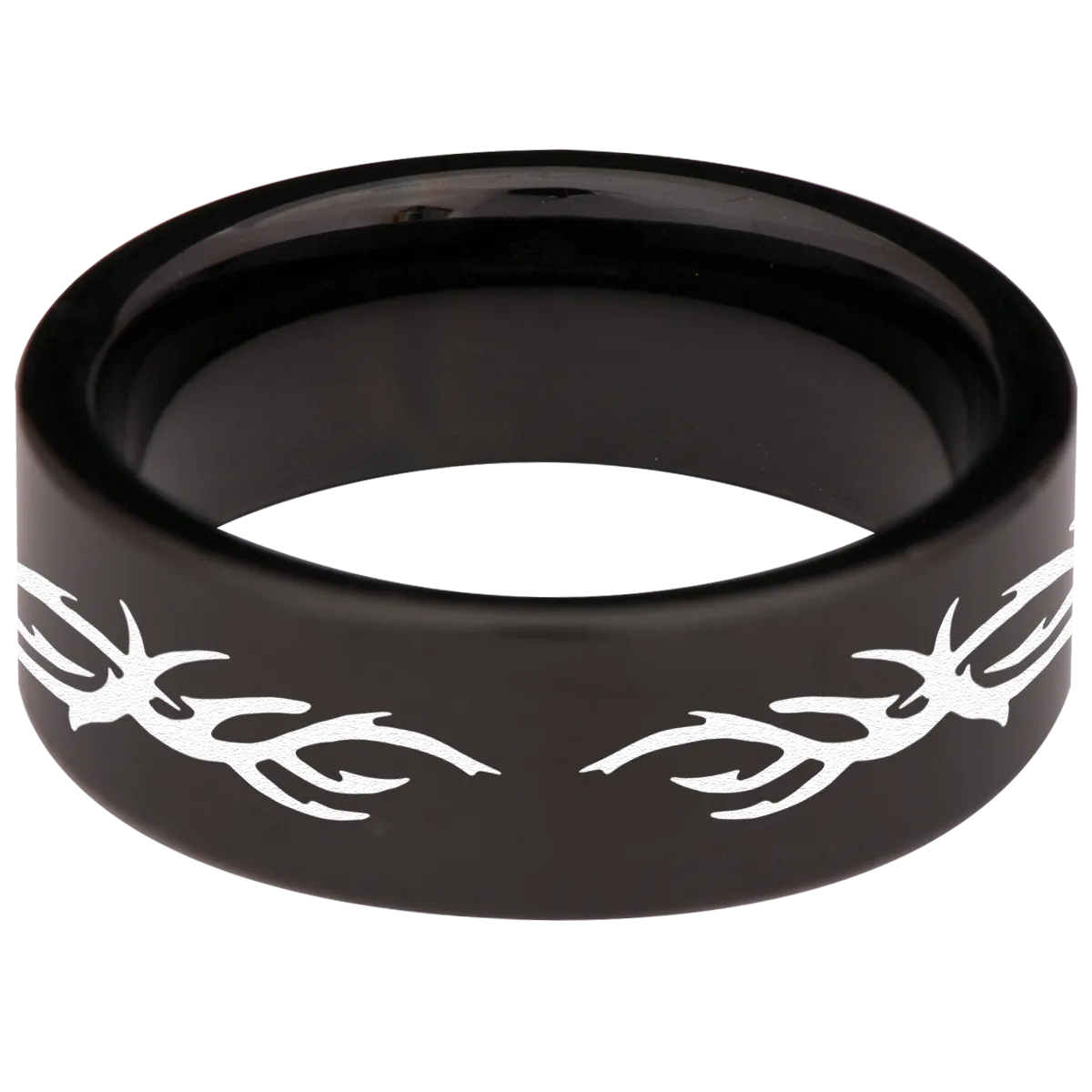 Tribal Butterfly Tungsten Carbide Ring