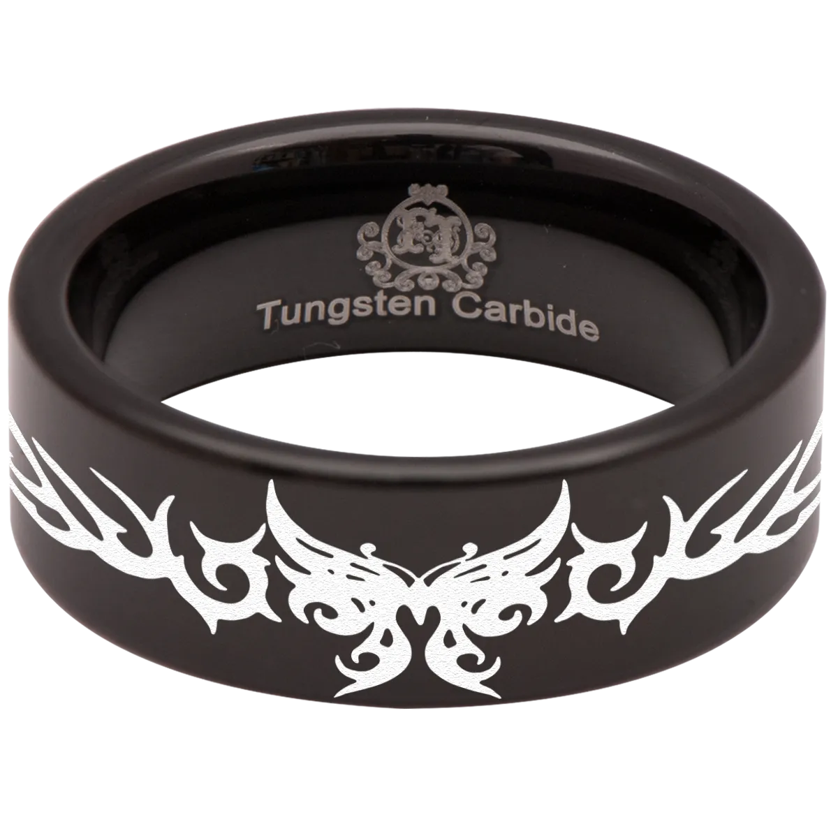 Tribal Butterfly Tungsten Carbide Ring