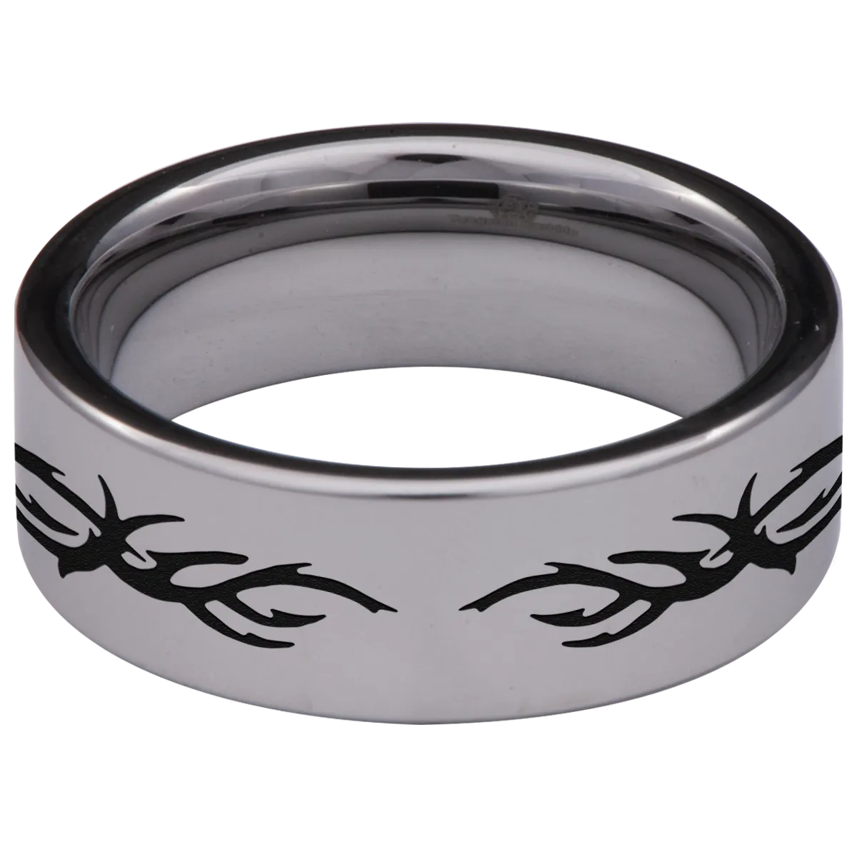 Tribal Butterfly Tungsten Carbide Ring