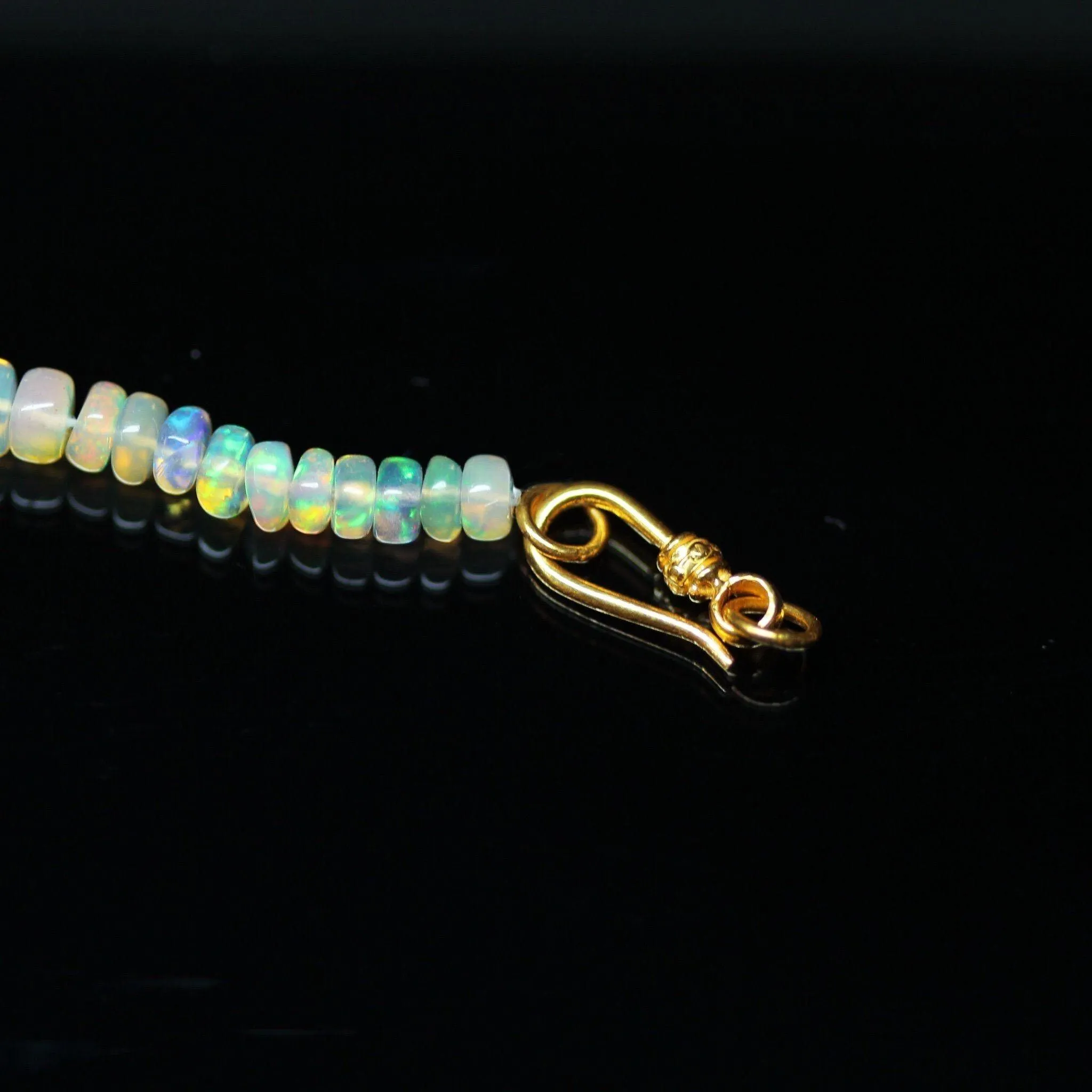 Tribal Hook 18k Solid Gold Clasp  Handmade Old Fashioned 11mm x 5mm