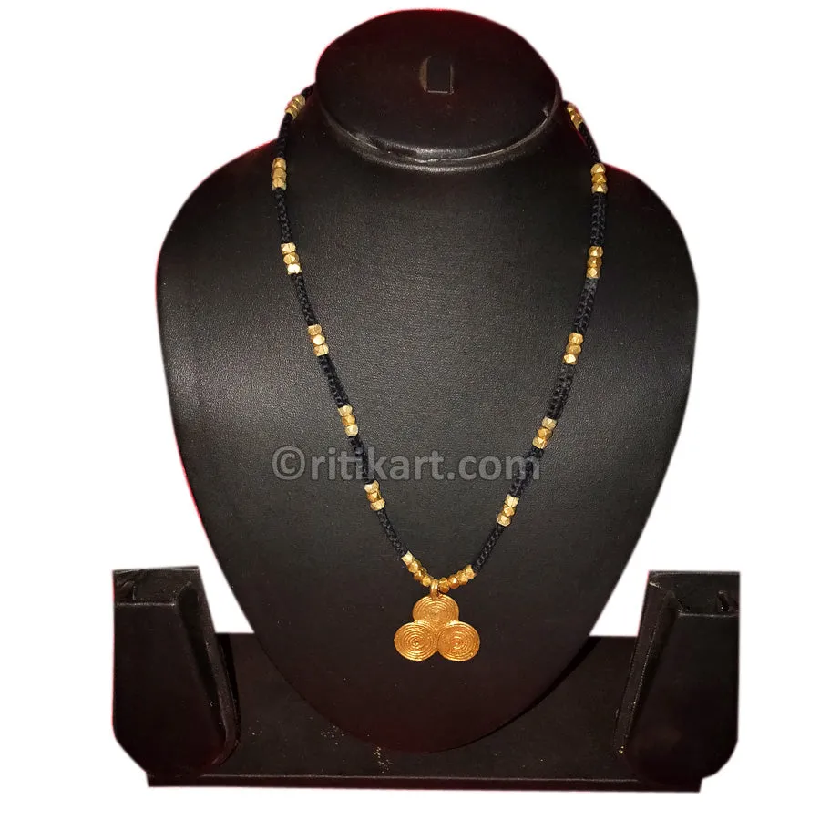 Tribal Necklace Embedded with Brass Rings