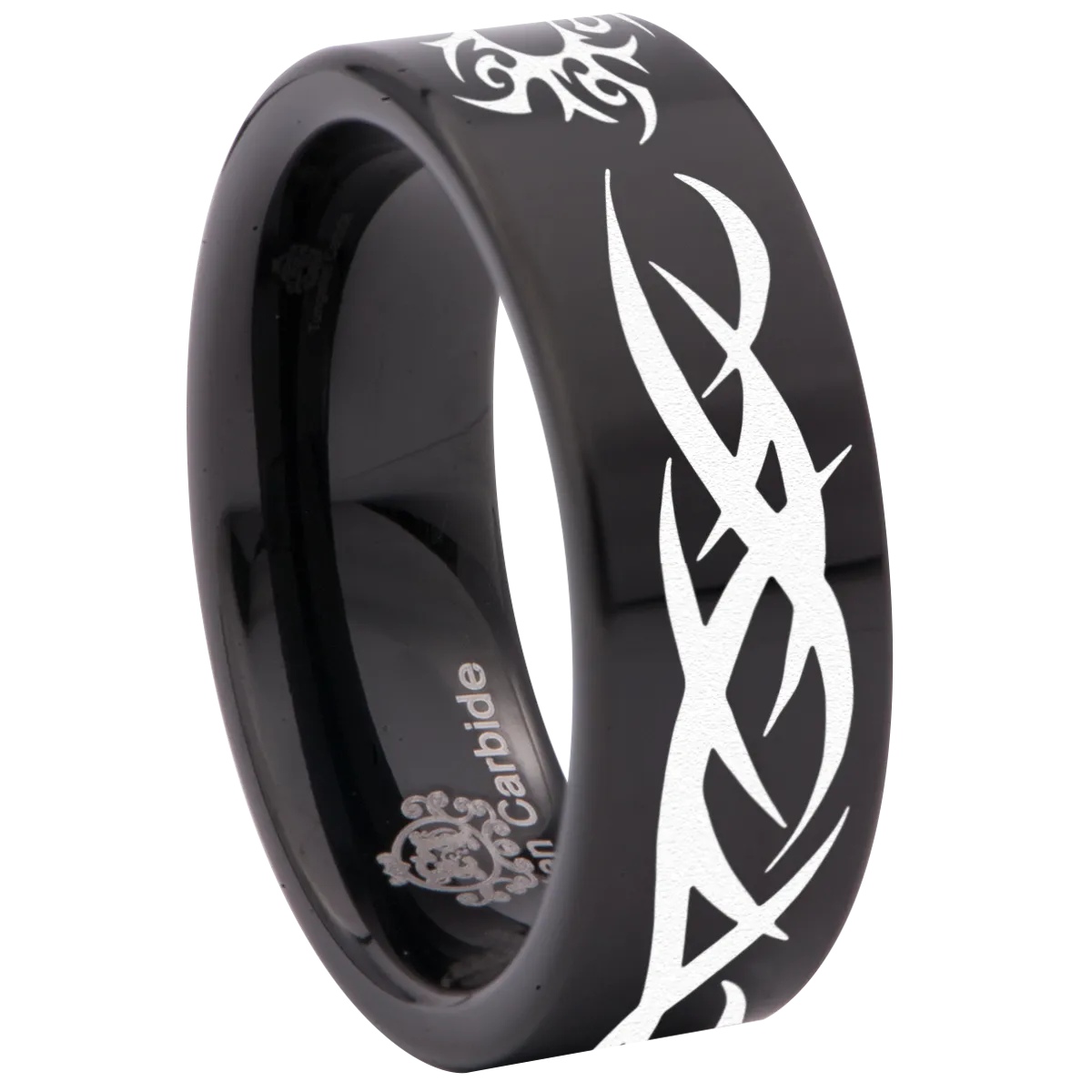 Tribal Sun Tungsten Carbide Ring