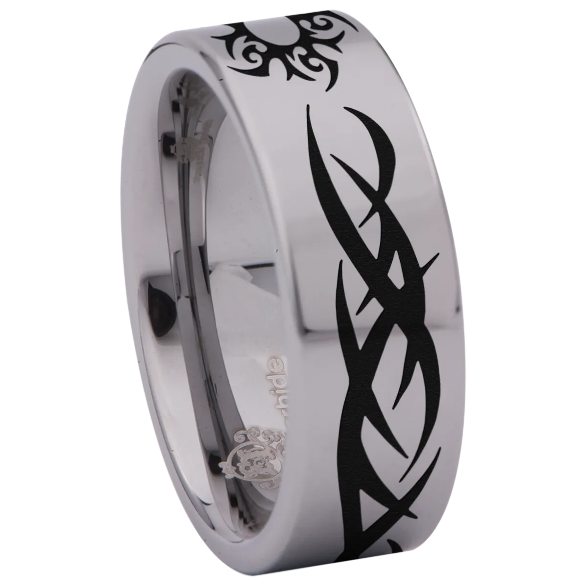 Tribal Sun Tungsten Carbide Ring