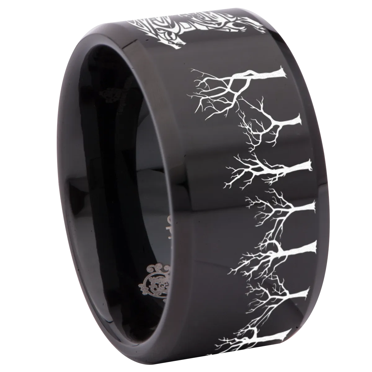 Tribal Werewolf Tungsten Carbide Ring