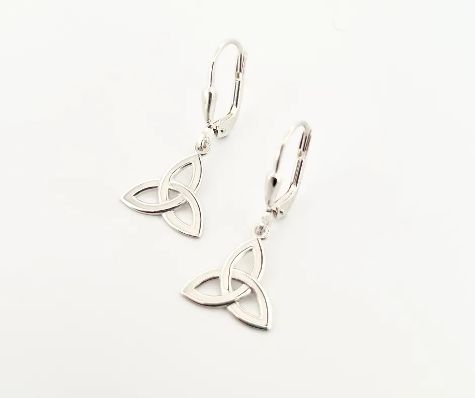 Trinity Knot 'Ardfert' Drop Earrings - Small
